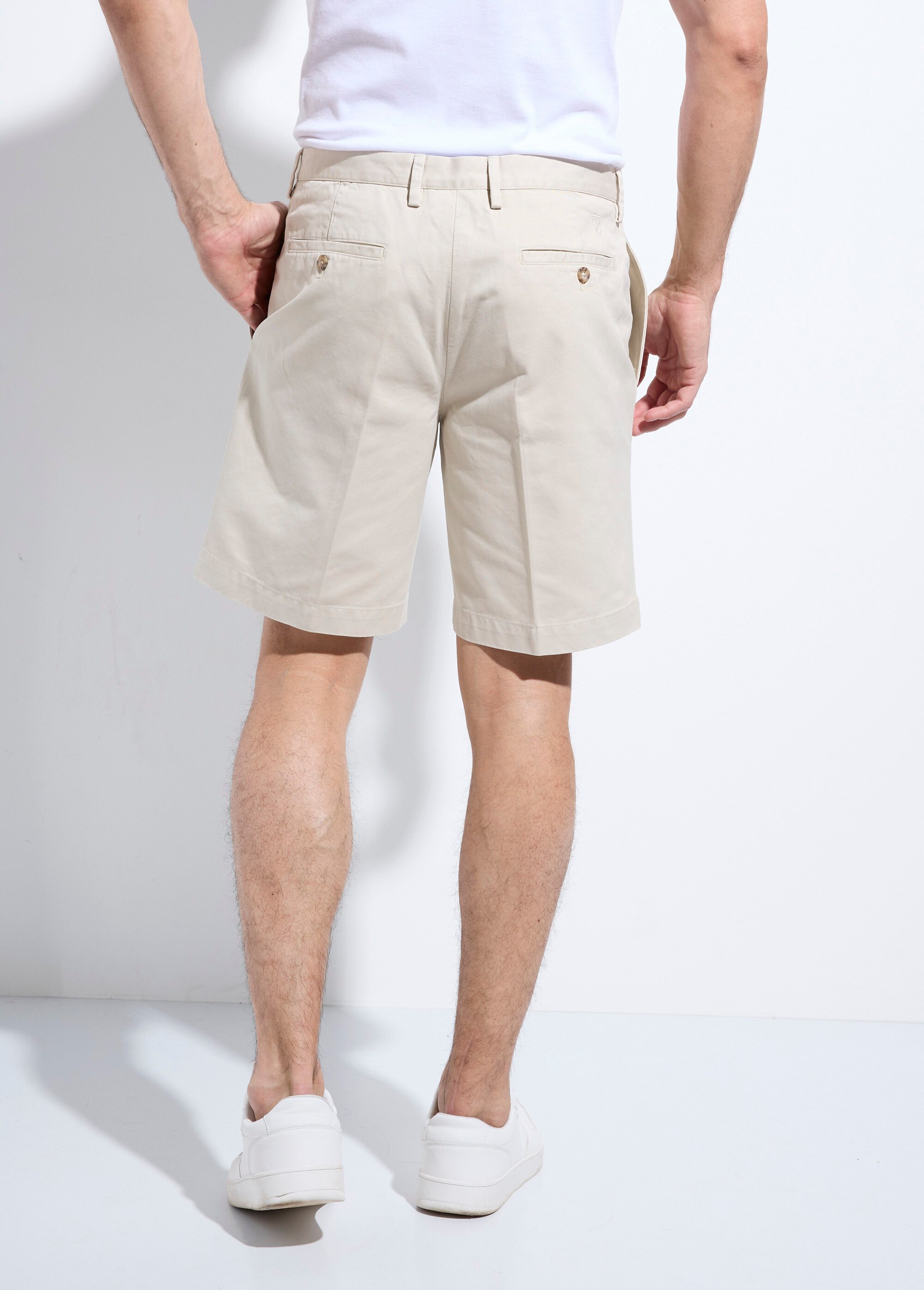 Bermuda chic en twill de coton