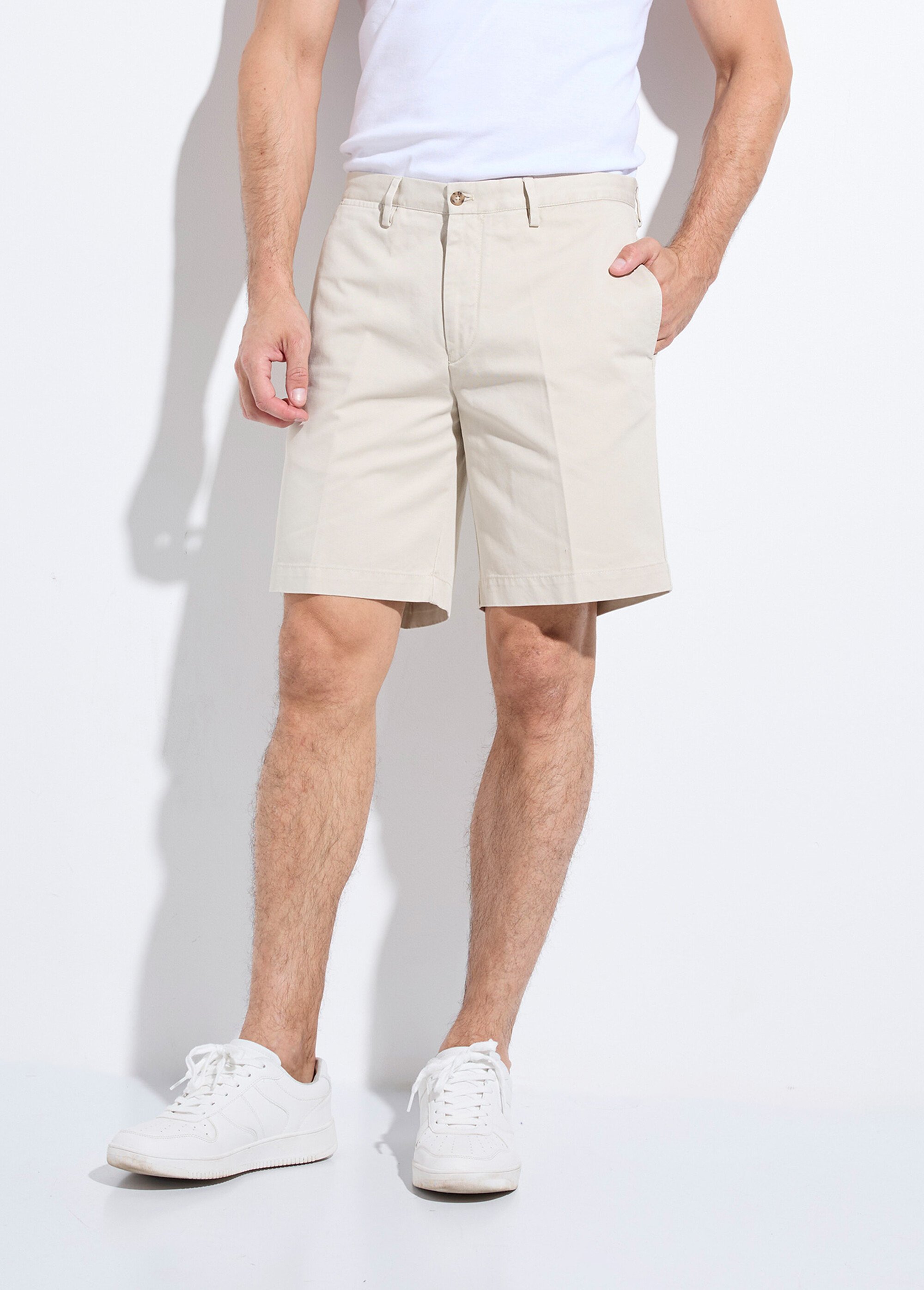 Bermuda chic en twill de coton