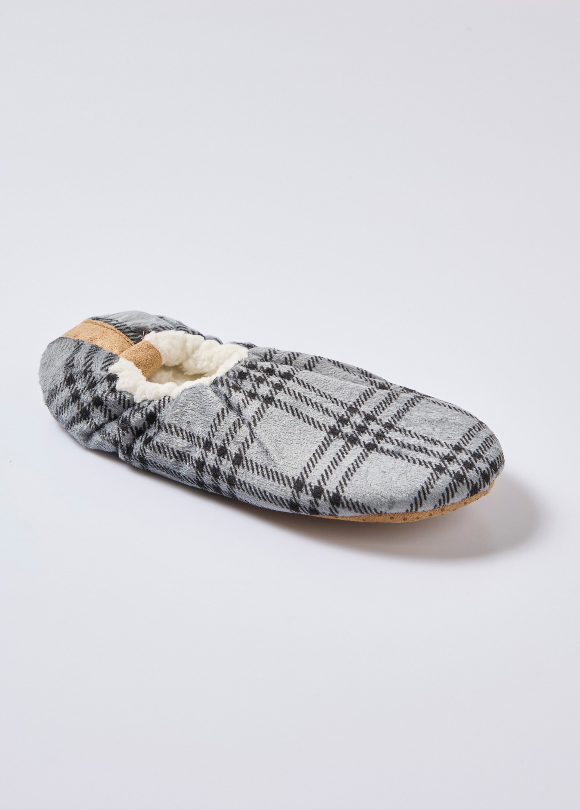 Chaussons chauds fourrés sherpa