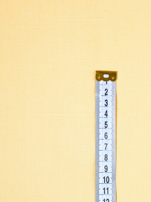 Coupon tissu déco bachette 1,5x1,5m JAUNE COT113759 DE1