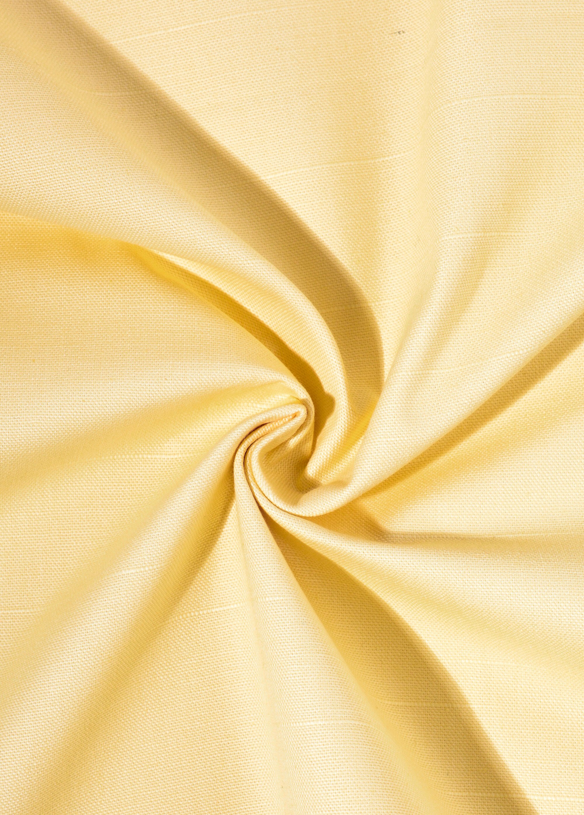 Coupon tissu déco bachette 1,5x1,5m JAUNE COT113759 FA1