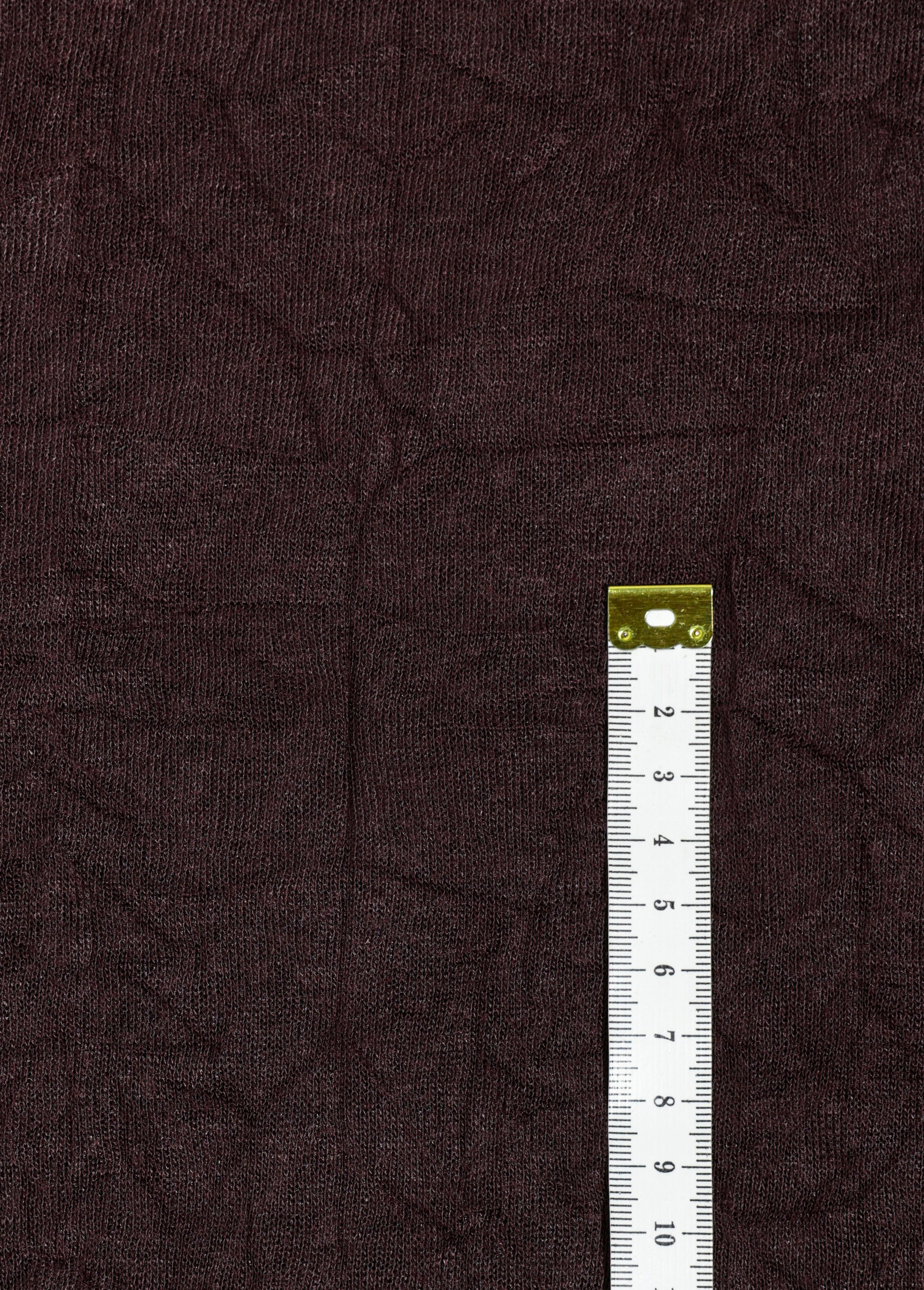 Coupon tissu jersey flammé, écorce