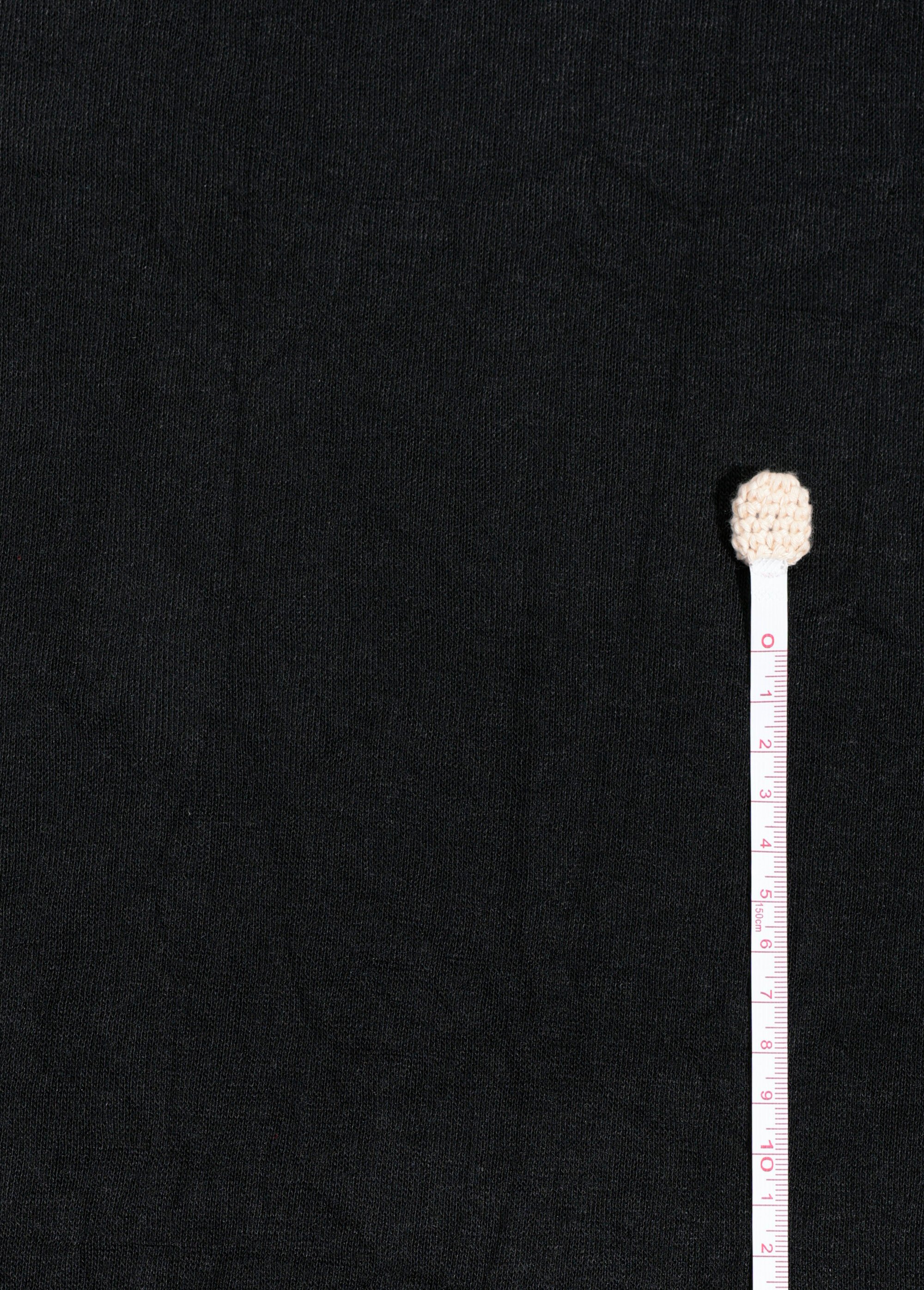 Coupon tissu jersey flammé froissé, 7N NOIR COT149679 DE1