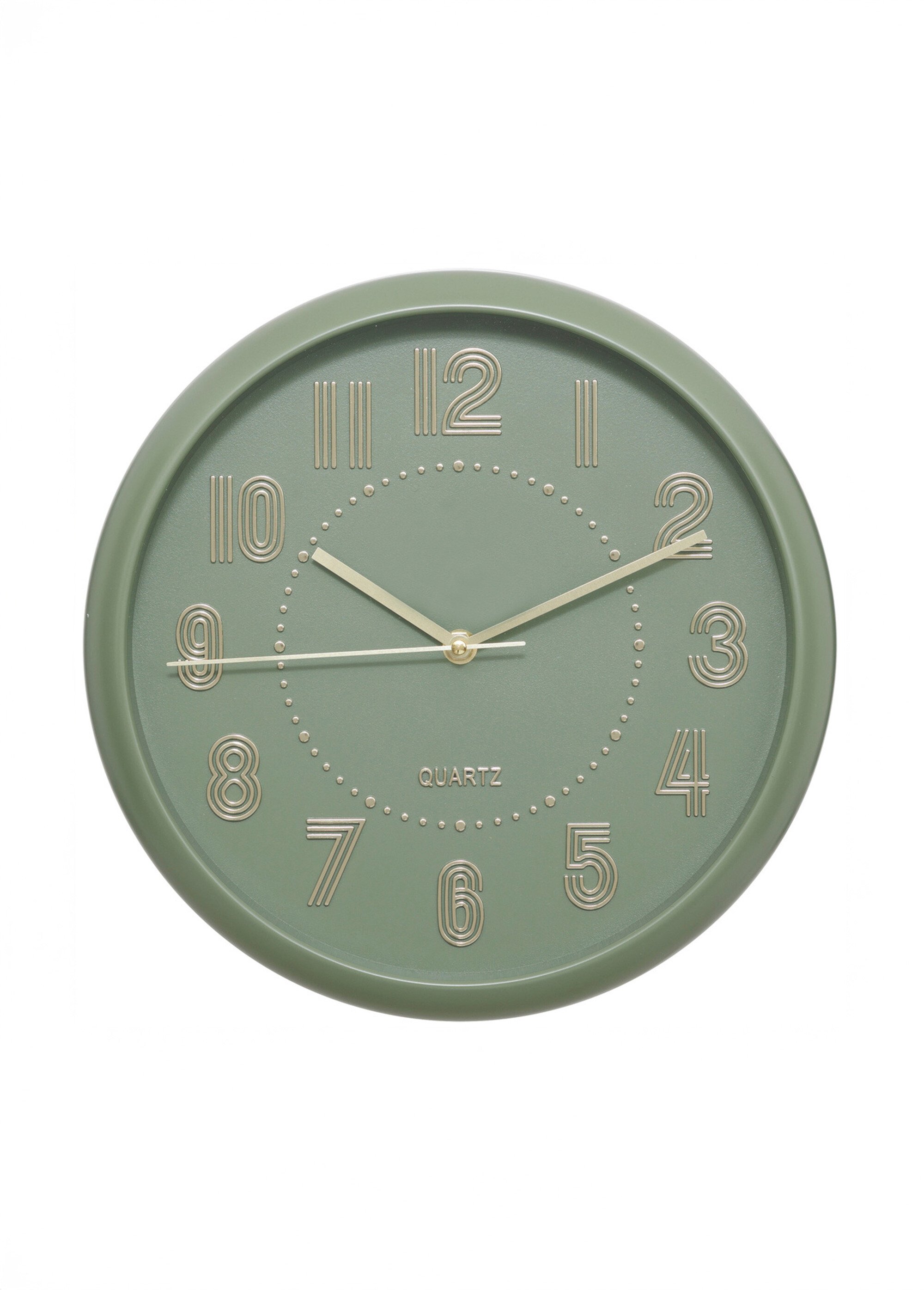 Horloge tendance avec aiguilles métal