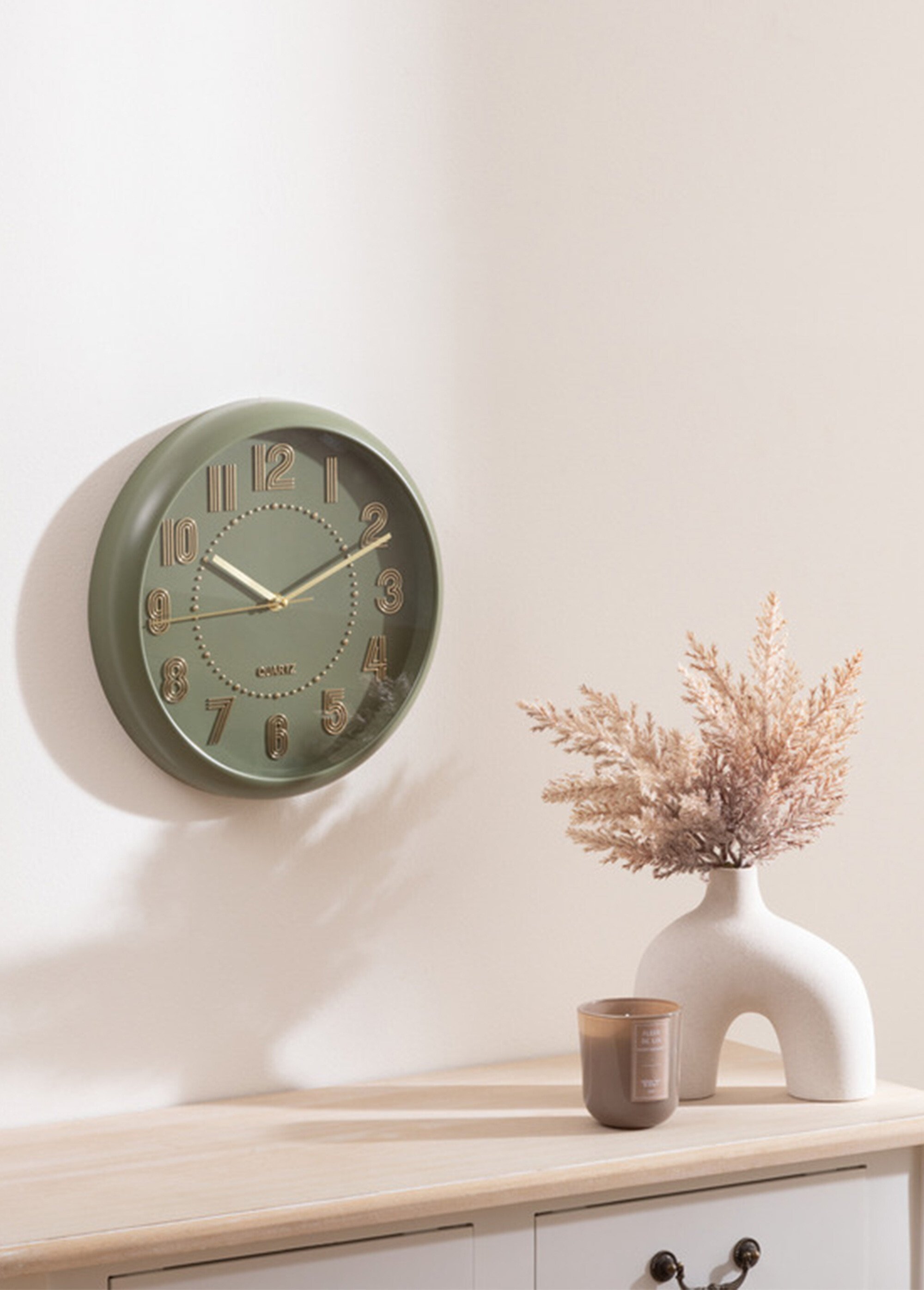 Horloge tendance avec aiguilles métal Vert JJA-212933B SI1