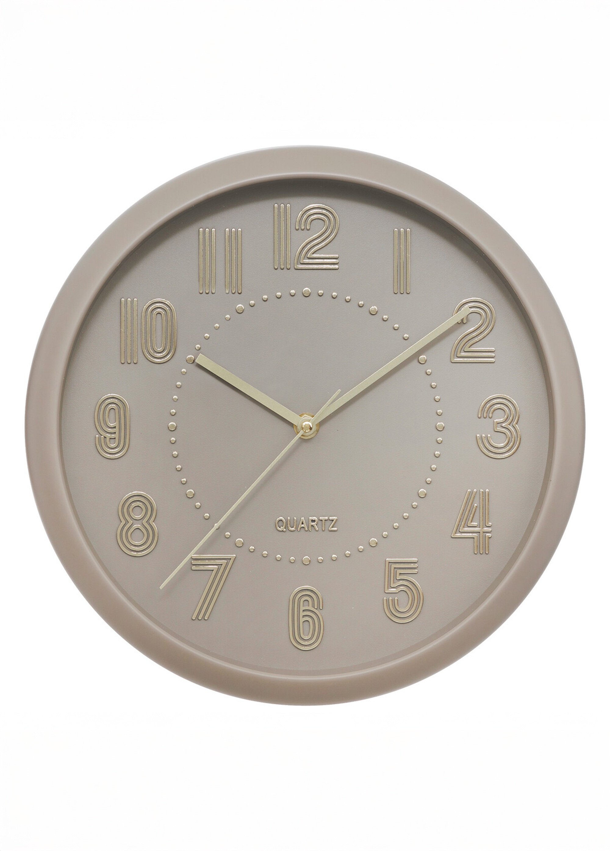 Horloge tendance avec aiguilles métal