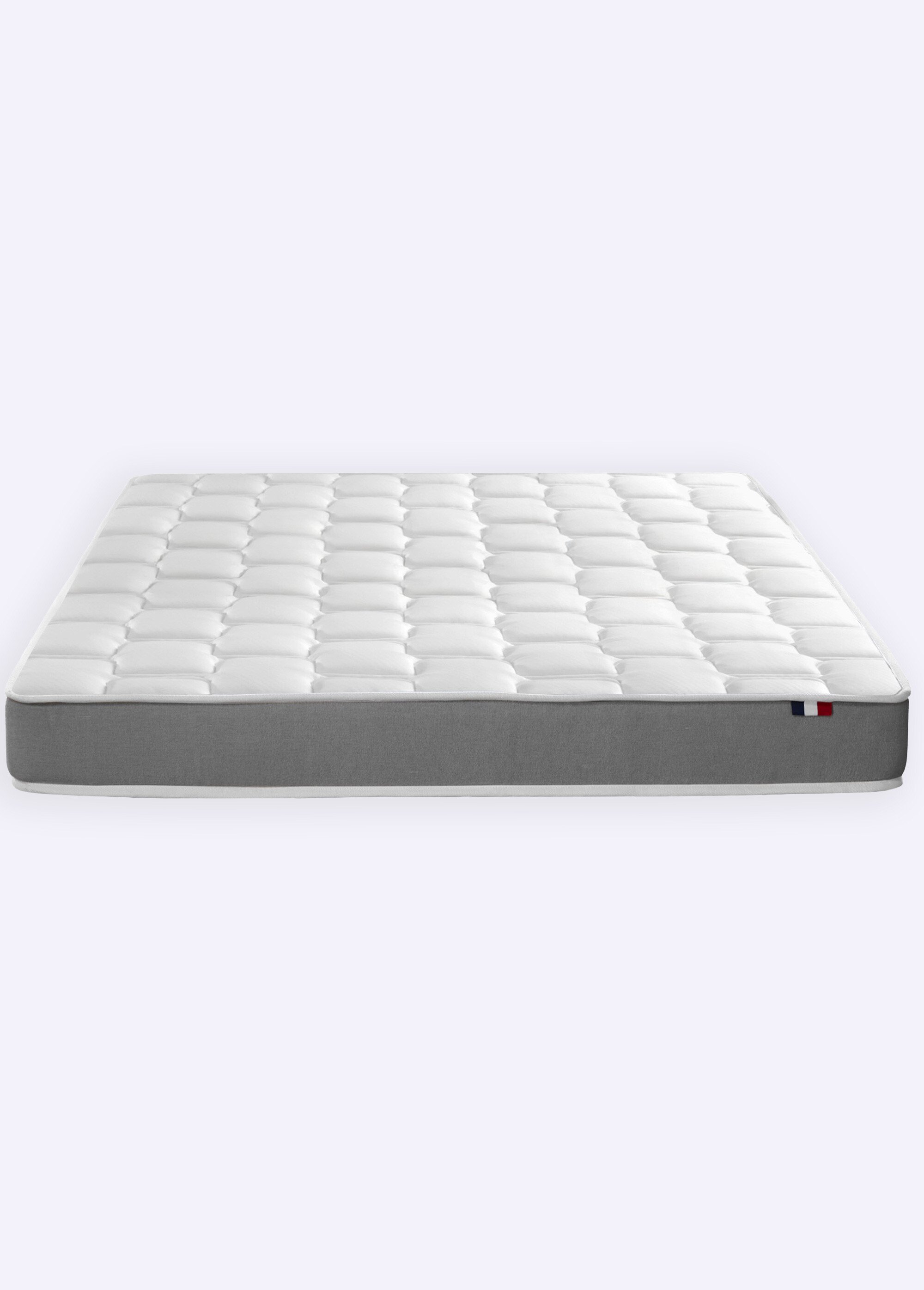 Matelas mousse à mémoire de forme, haut. 15/16cm BLANC AFI-MARGUERITE DE1