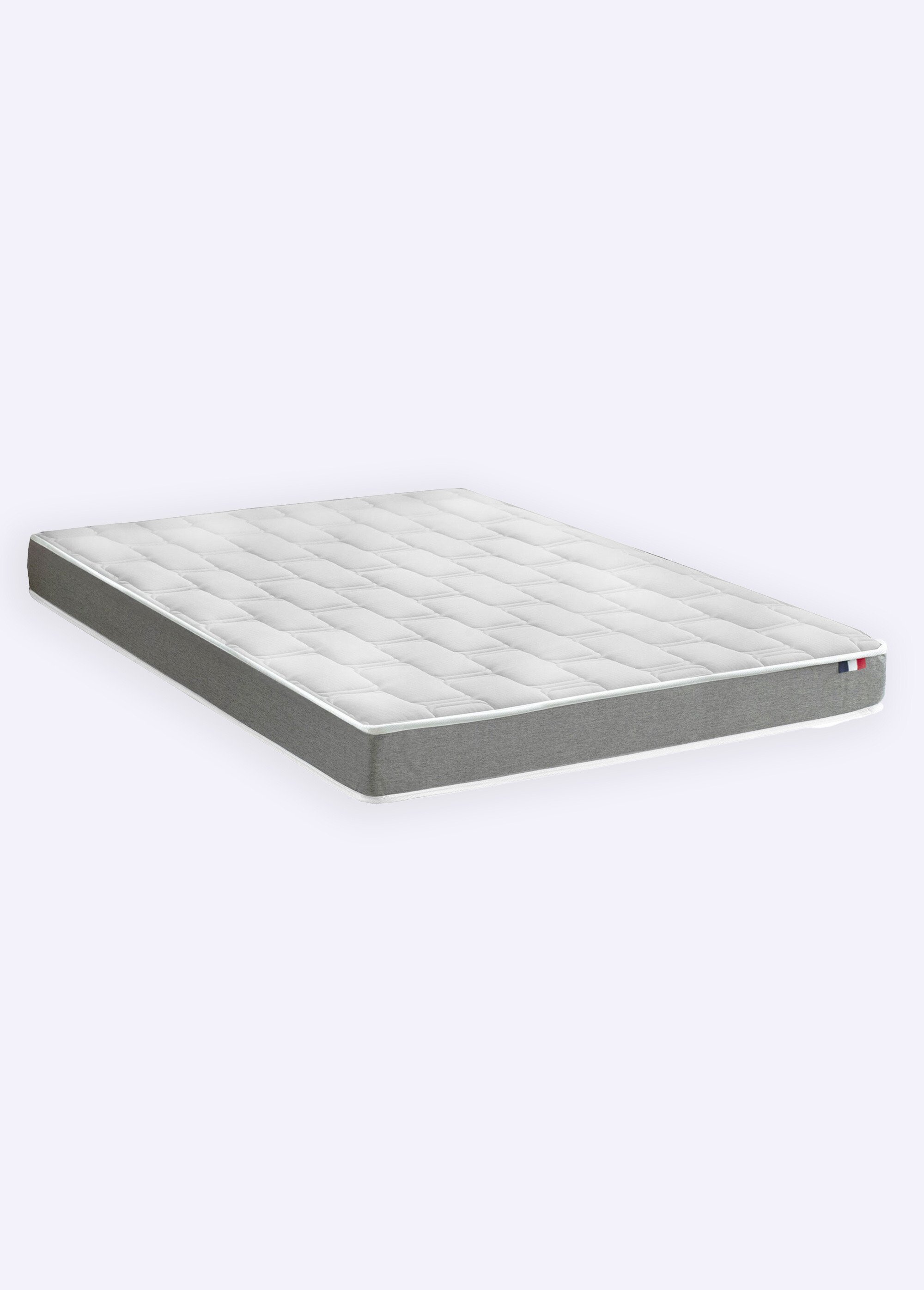 Matelas mousse à mémoire de forme, haut. 15/16cm BLANC AFI-MARGUERITE FA1