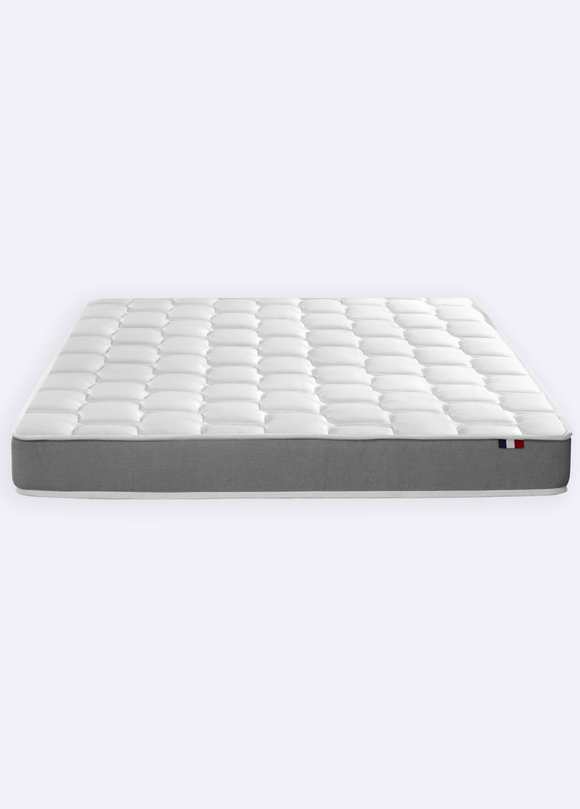 Matelas mousse haute résilience ferme, haut. 17/18cm BLANC AFI-MYOSOTIS DE1