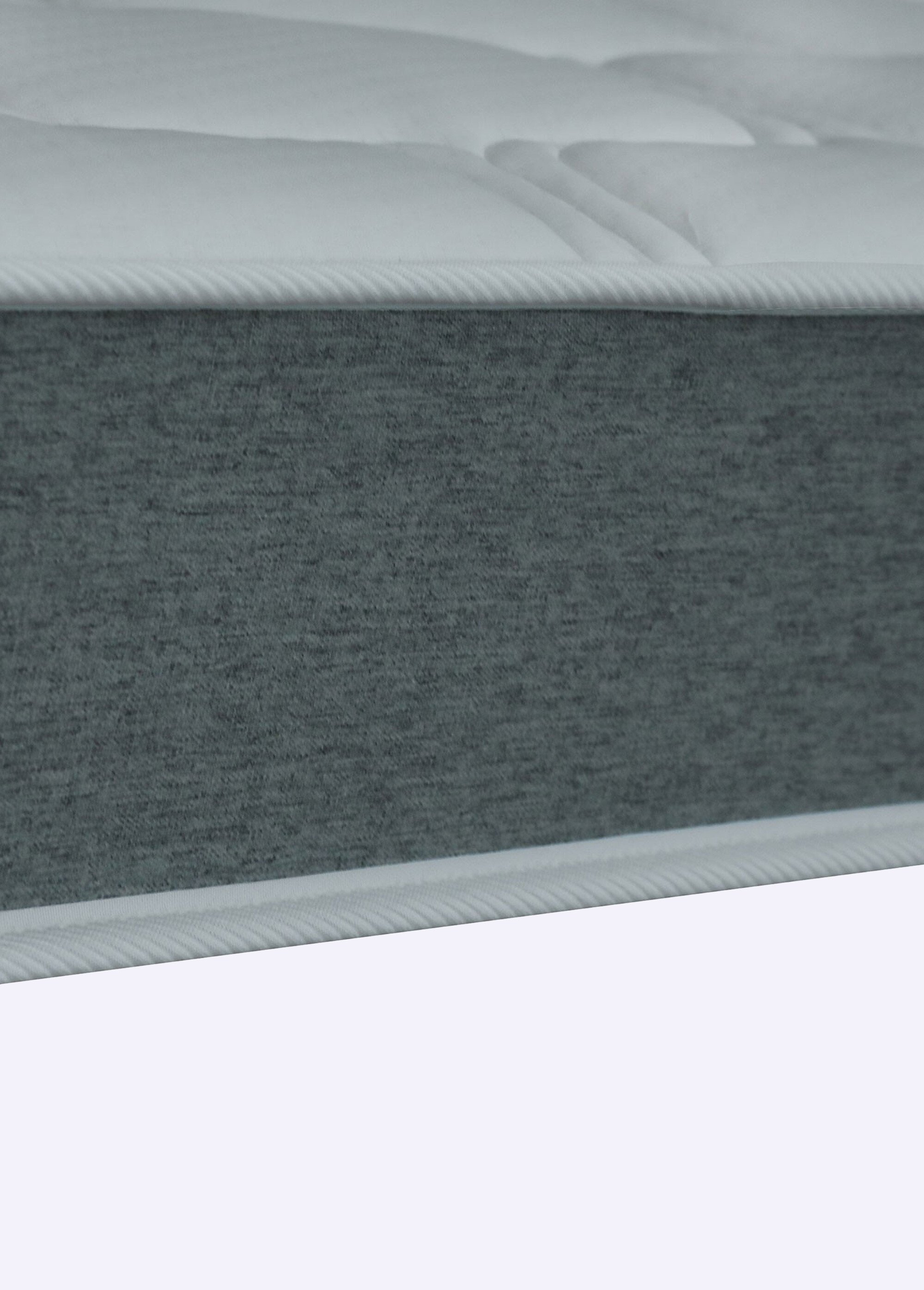 Matelas mousse haute résilience ferme, haut. 17/18cm BLANC AFI-MYOSOTIS DE2