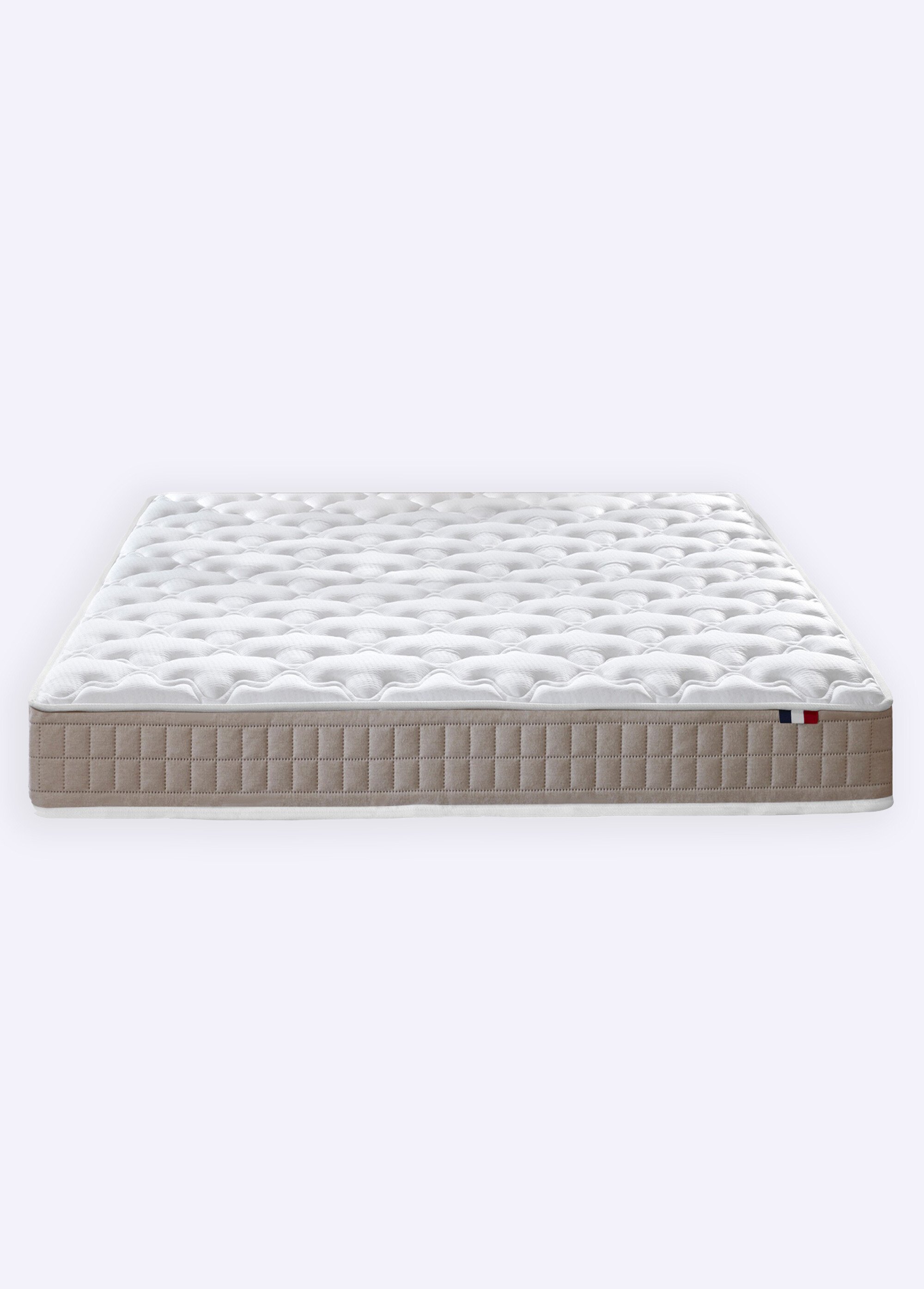 Matelas mousse latex 3 zones, haut. 17/18cm BLANC AFI-LYS DE1