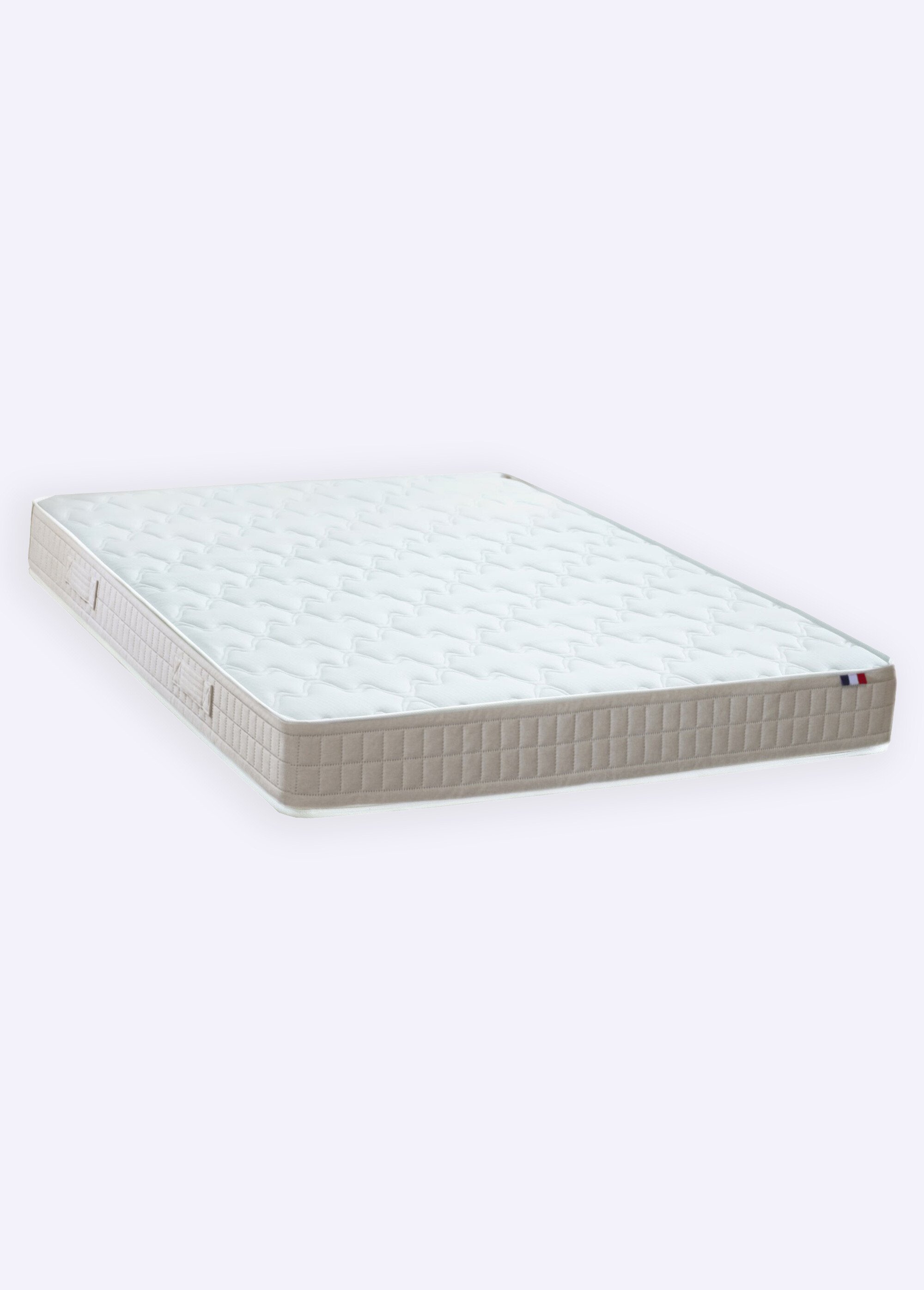 Matelas mousse latex 3 zones, haut. 17/18cm BLANC AFI-LYS FA1