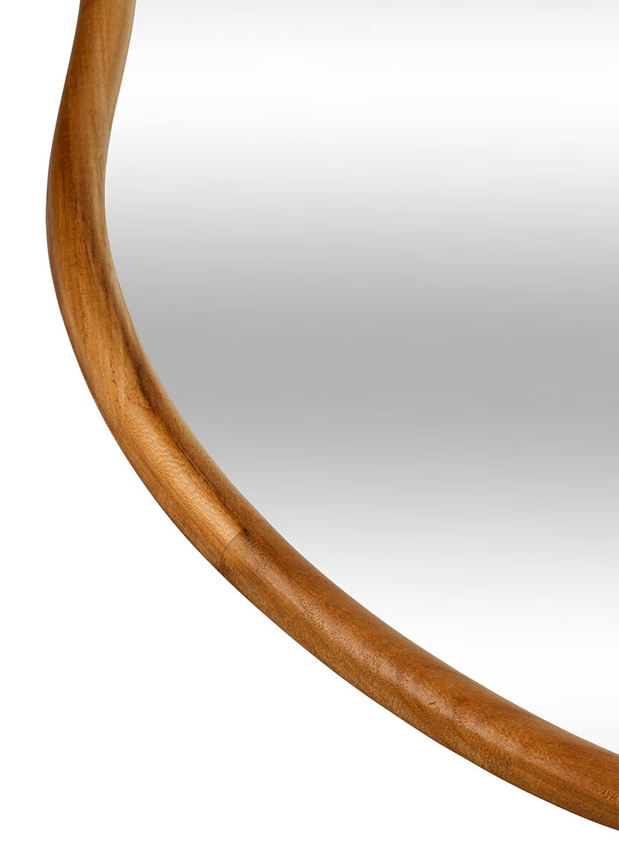Miroir contour en bois, forme organique Marron JJA-195229 DE1