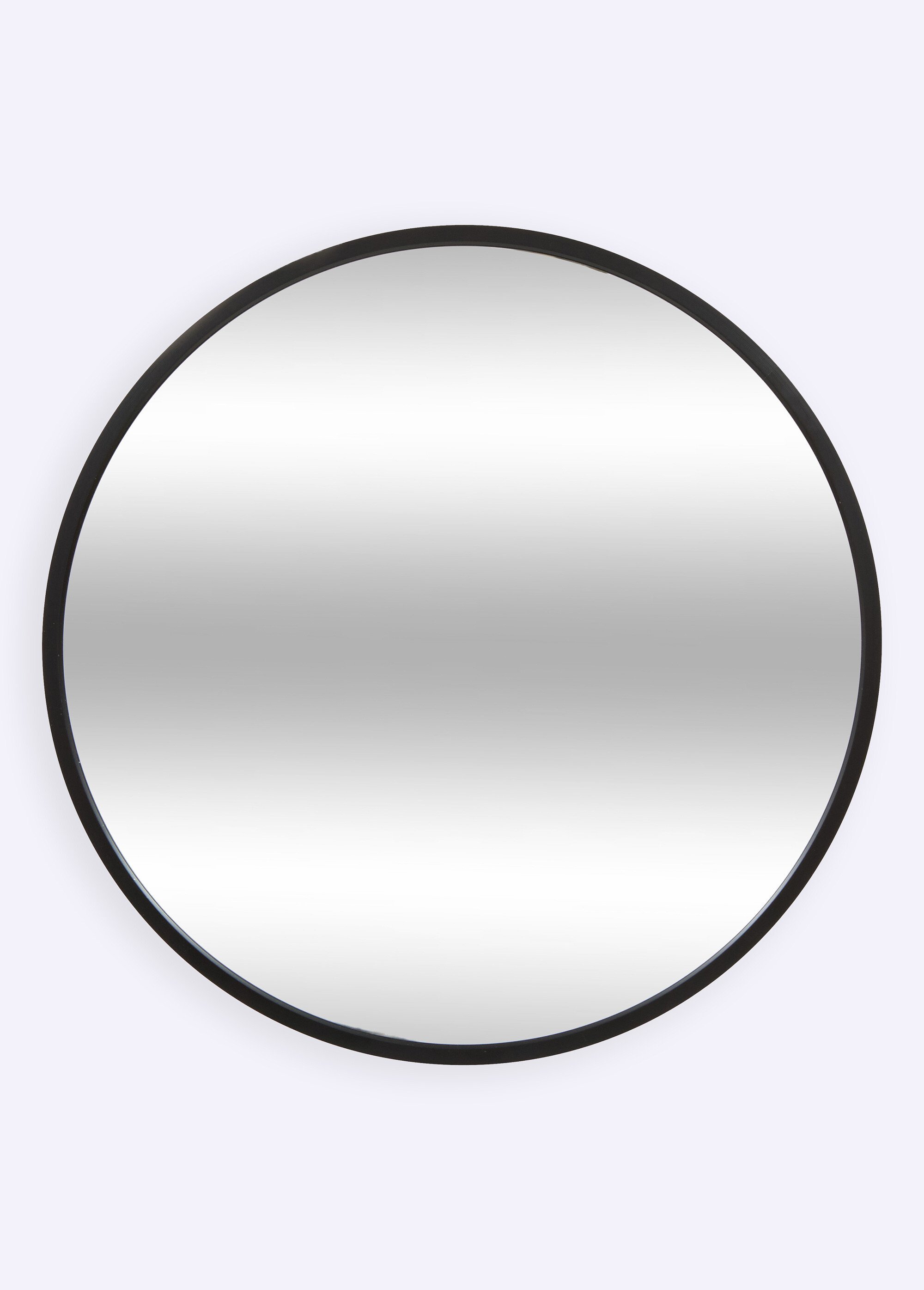 Miroir rond, contour fin aluminium Noir JJA-200200A FA1