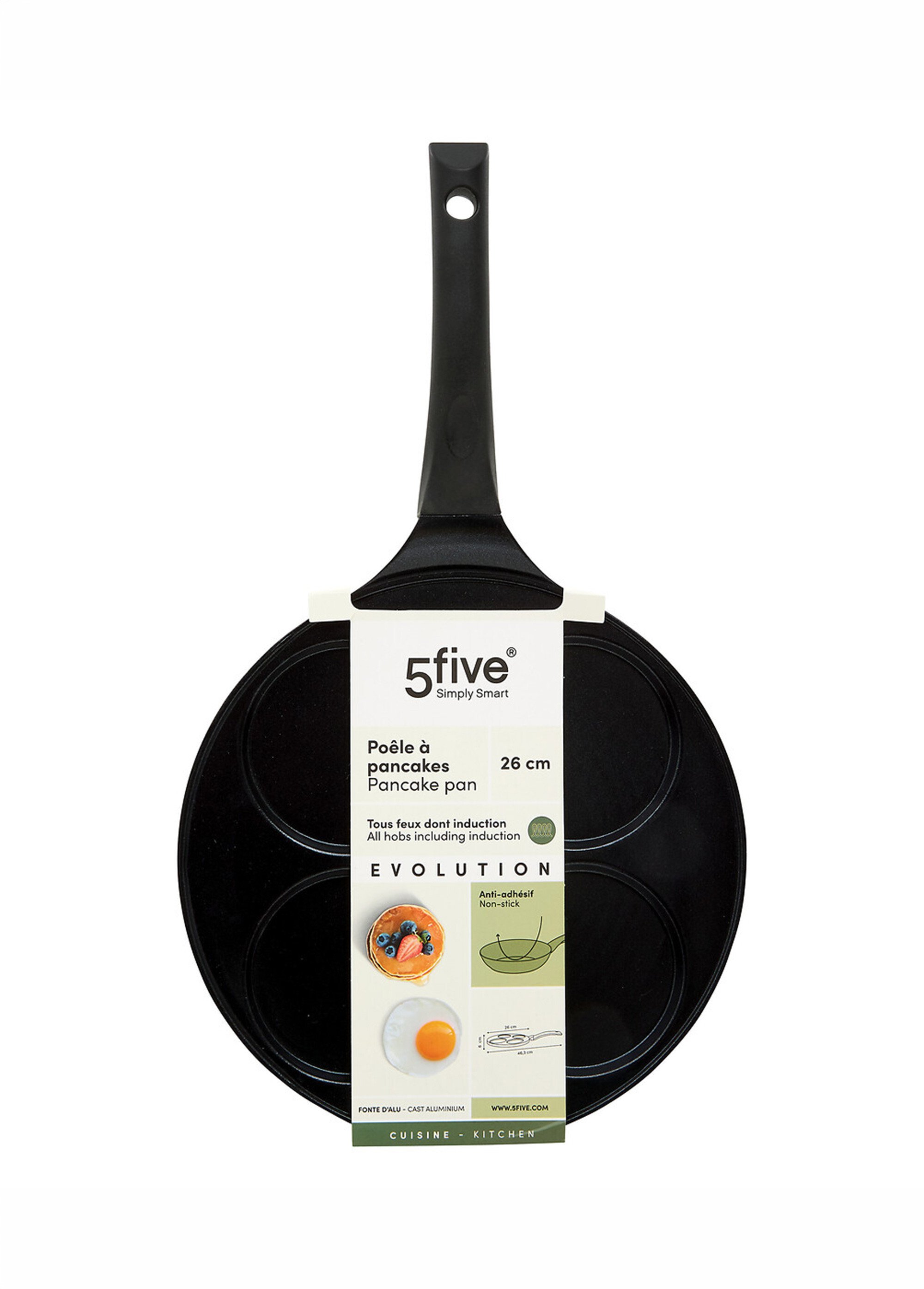Poele à pancakes 4 alvéoles alu, 26cm