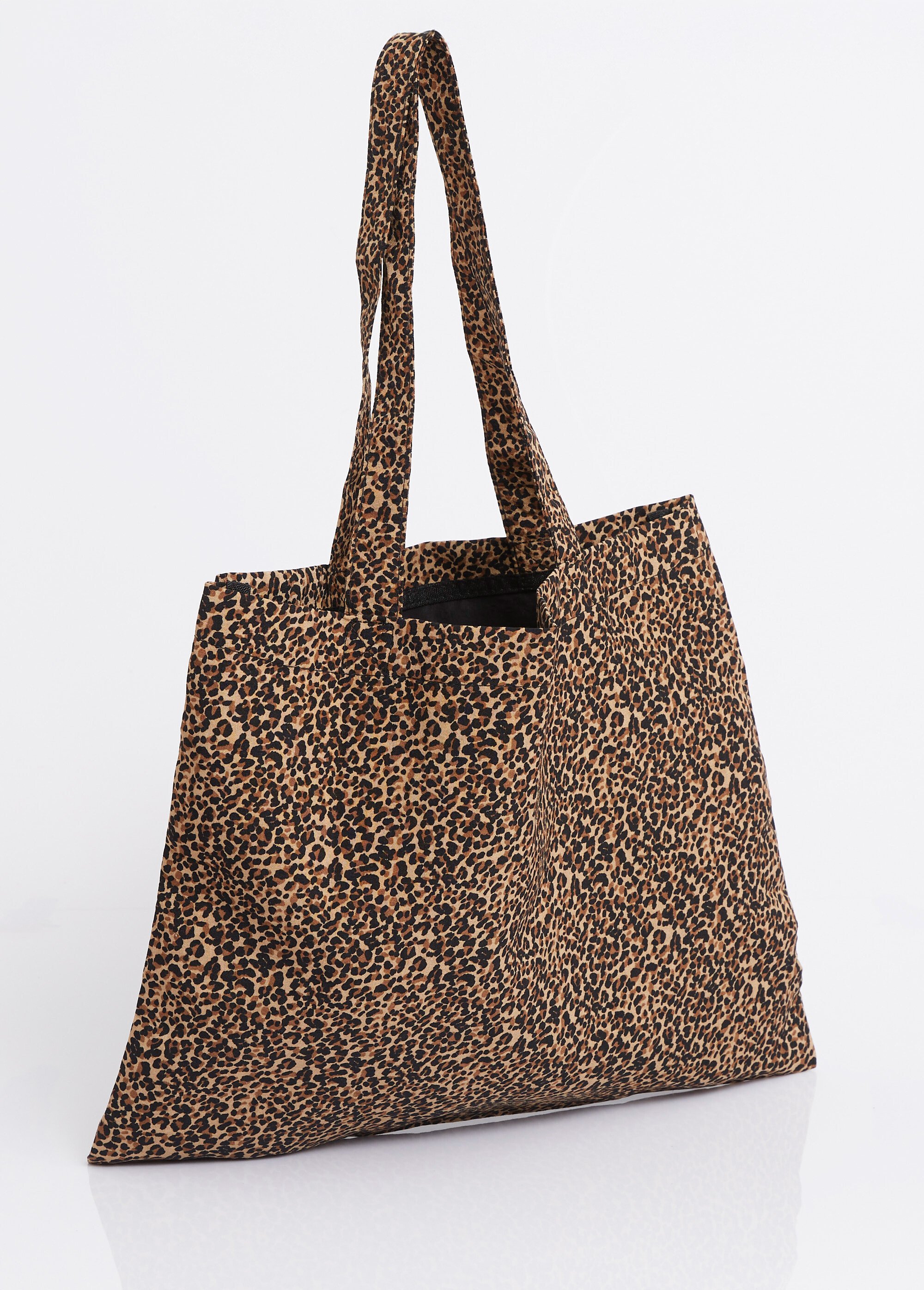 Sac tote bag carré léopard, Bazar chic