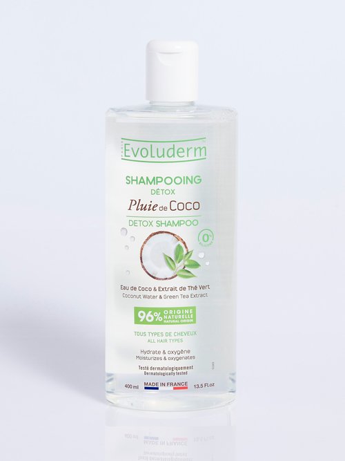 Shampoing détox Coco & Thé vert TRANSPARENT EVO-20381 FA1