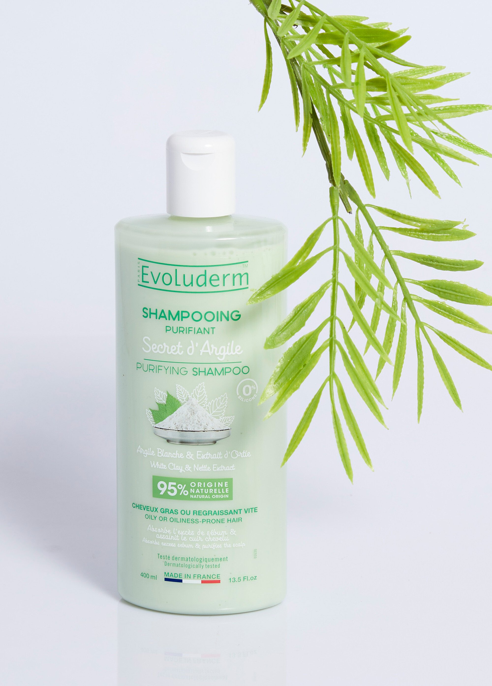 Shampoing purifiant à l'argile blanche Vert EVO-17311 SI1