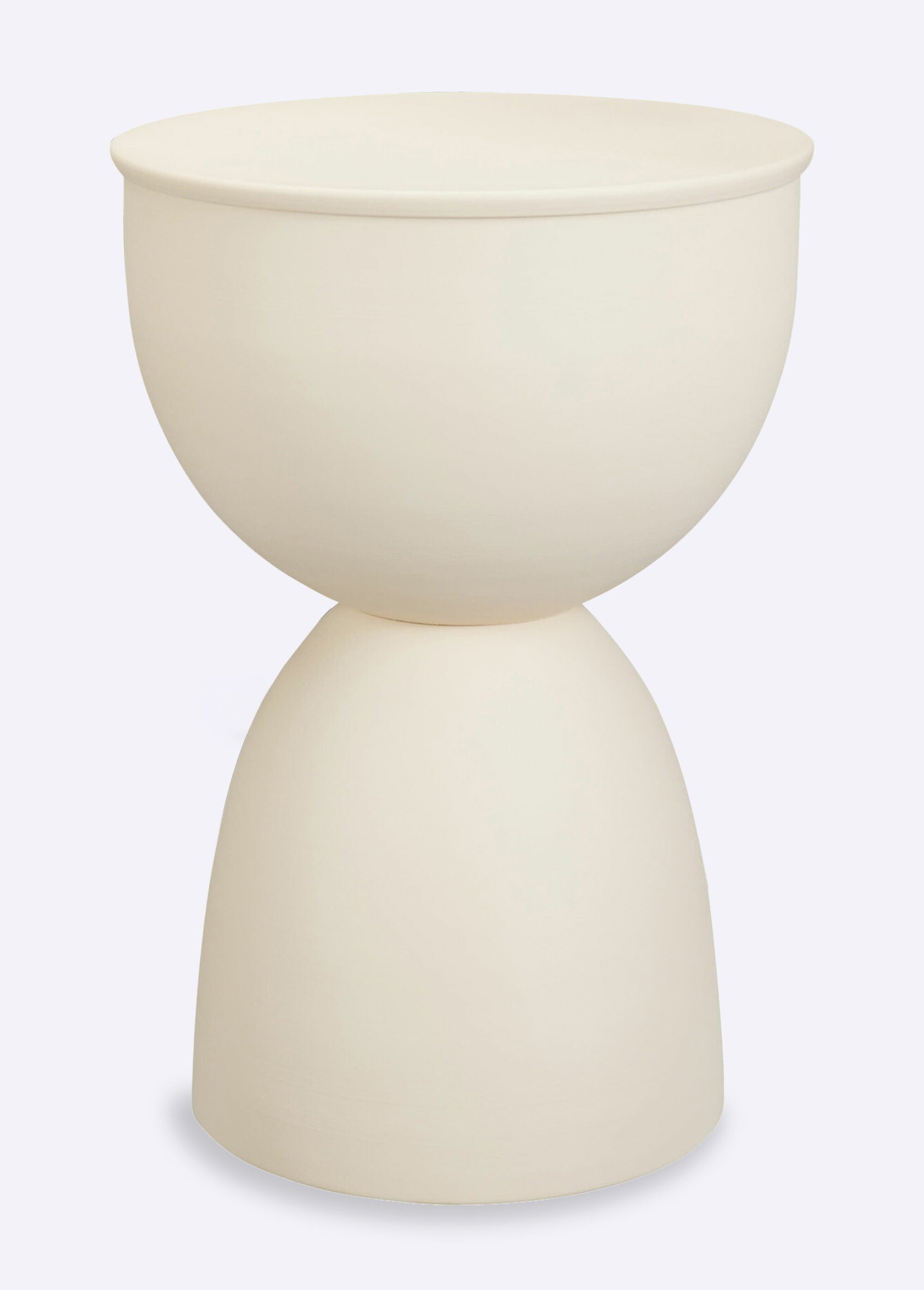 Table d'appoint en métal, forme arrondie BEIGE KP-FZ1002410 FA1