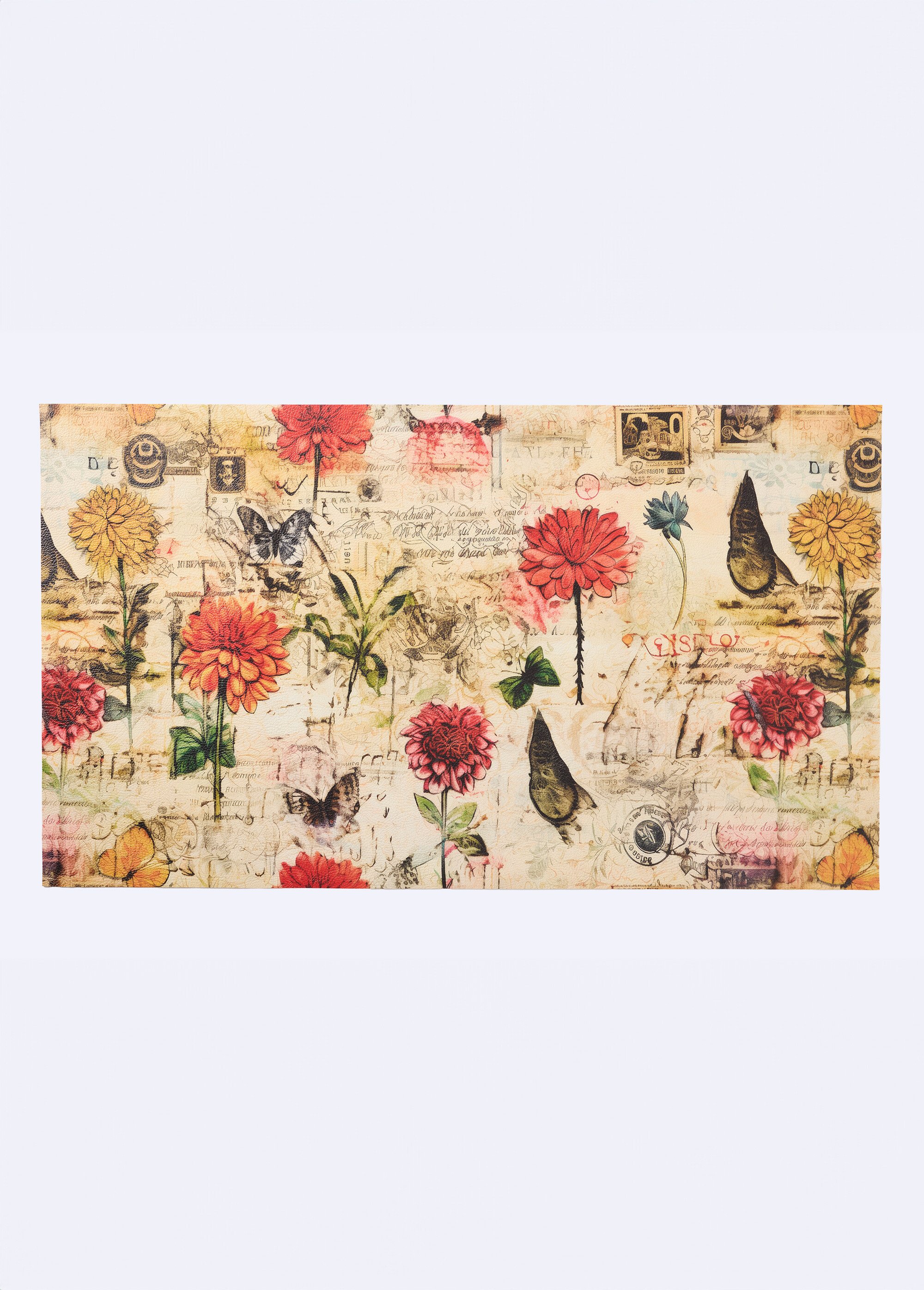 Tapis vinyle imprimé qualité numérique Orange ROBEN FA1