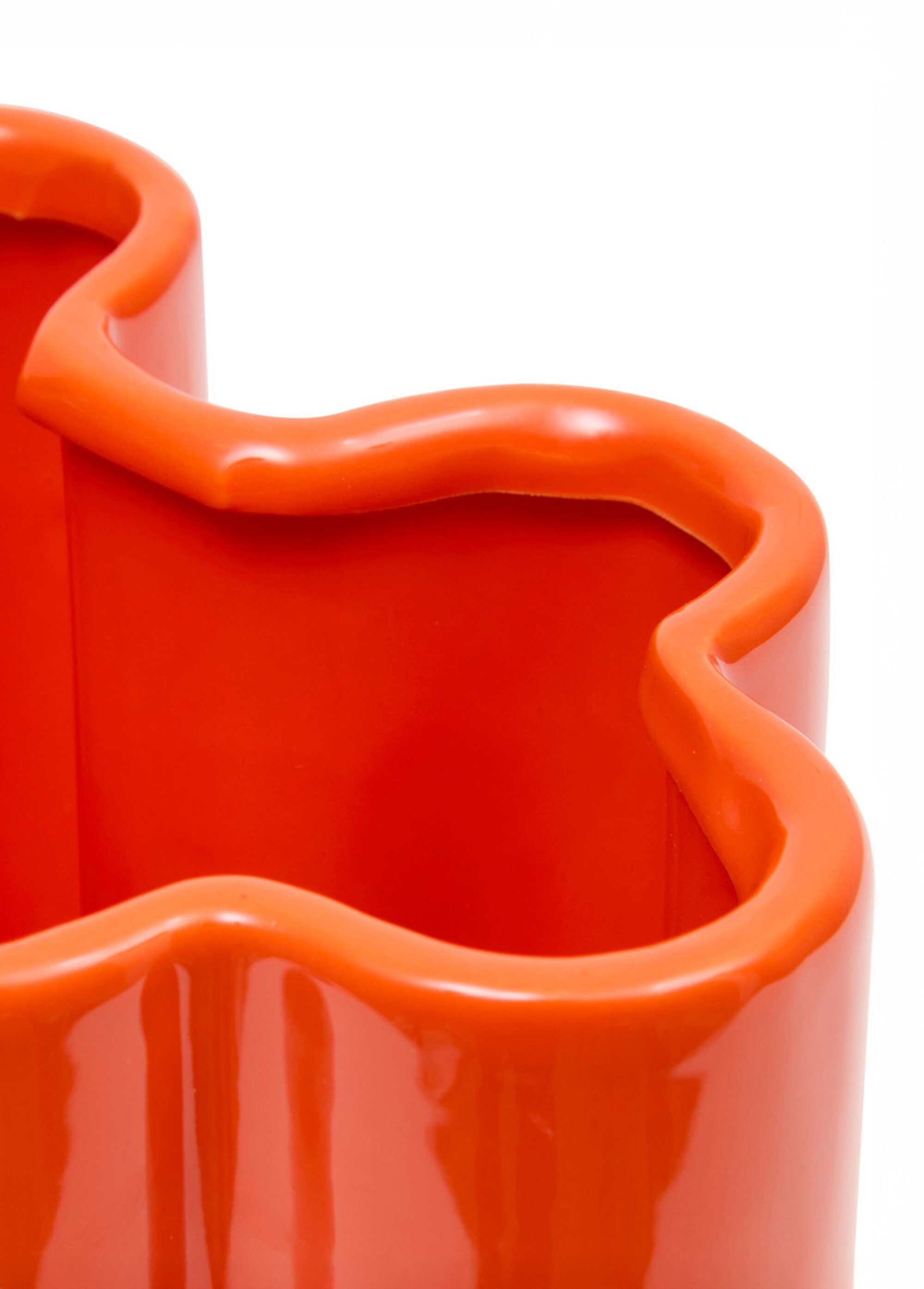Vase déco en céramique, forme puzzle Orange JJA-210199 DE1