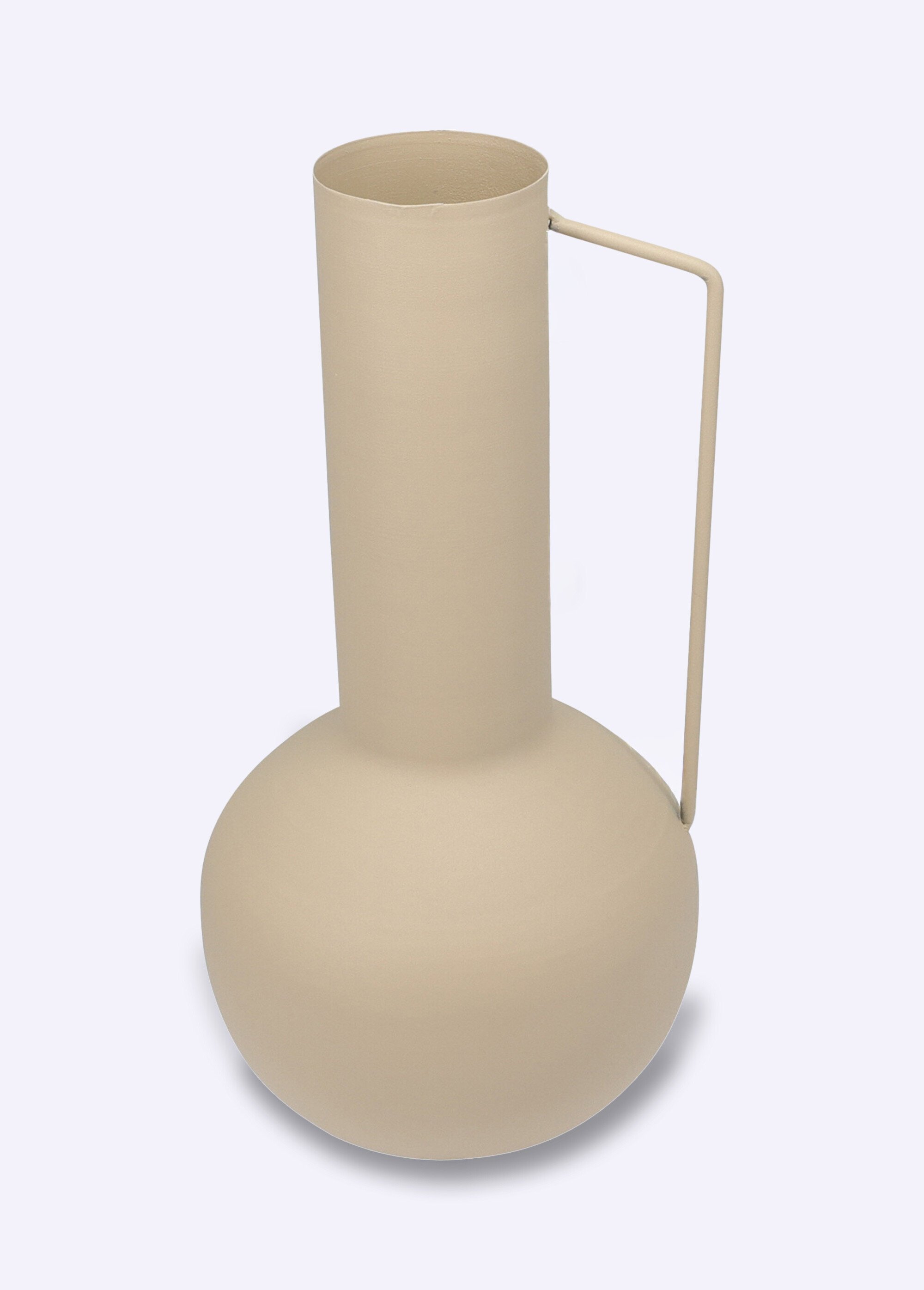 Vase déco en métal, forme épurée Beige KP-FZ1002040 FA1
