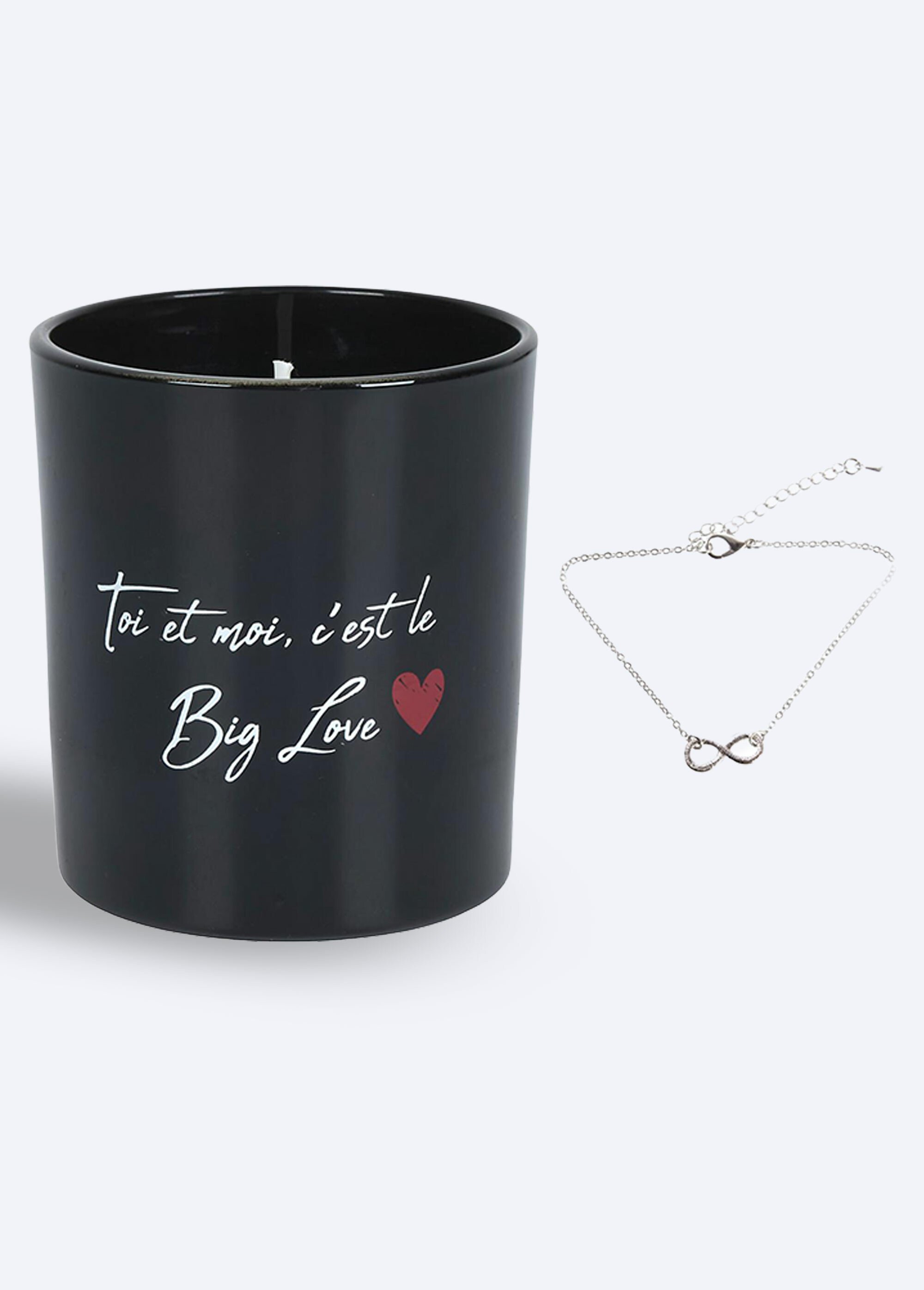 Bougie parfumée avec bracelet surprise