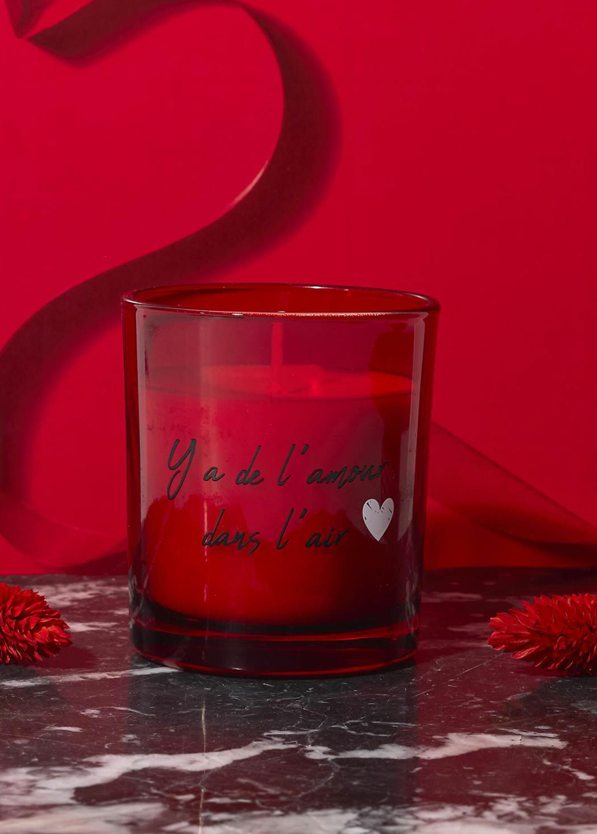 Bougie parfumée avec bracelet surprise Rouge CMP-BO5230 SI1