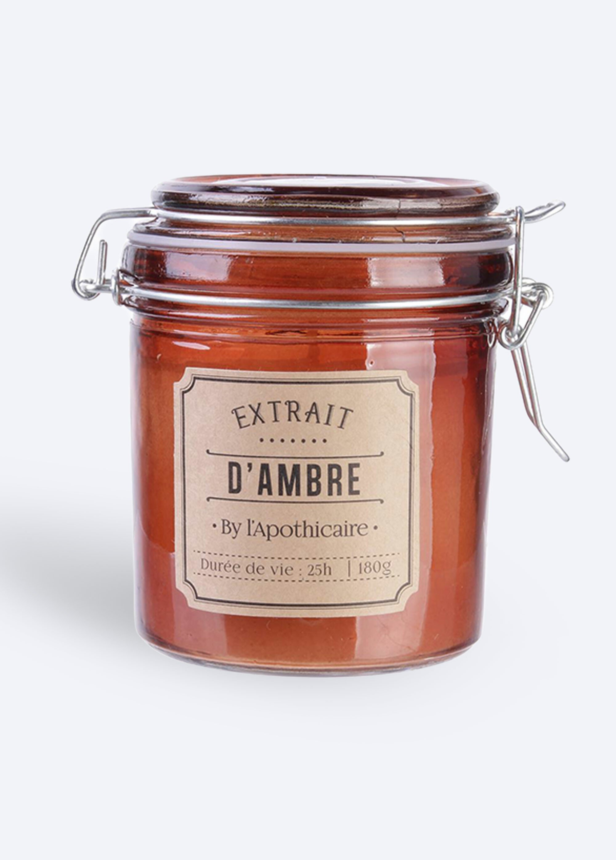 Bougie parfumée bocal verre teinté