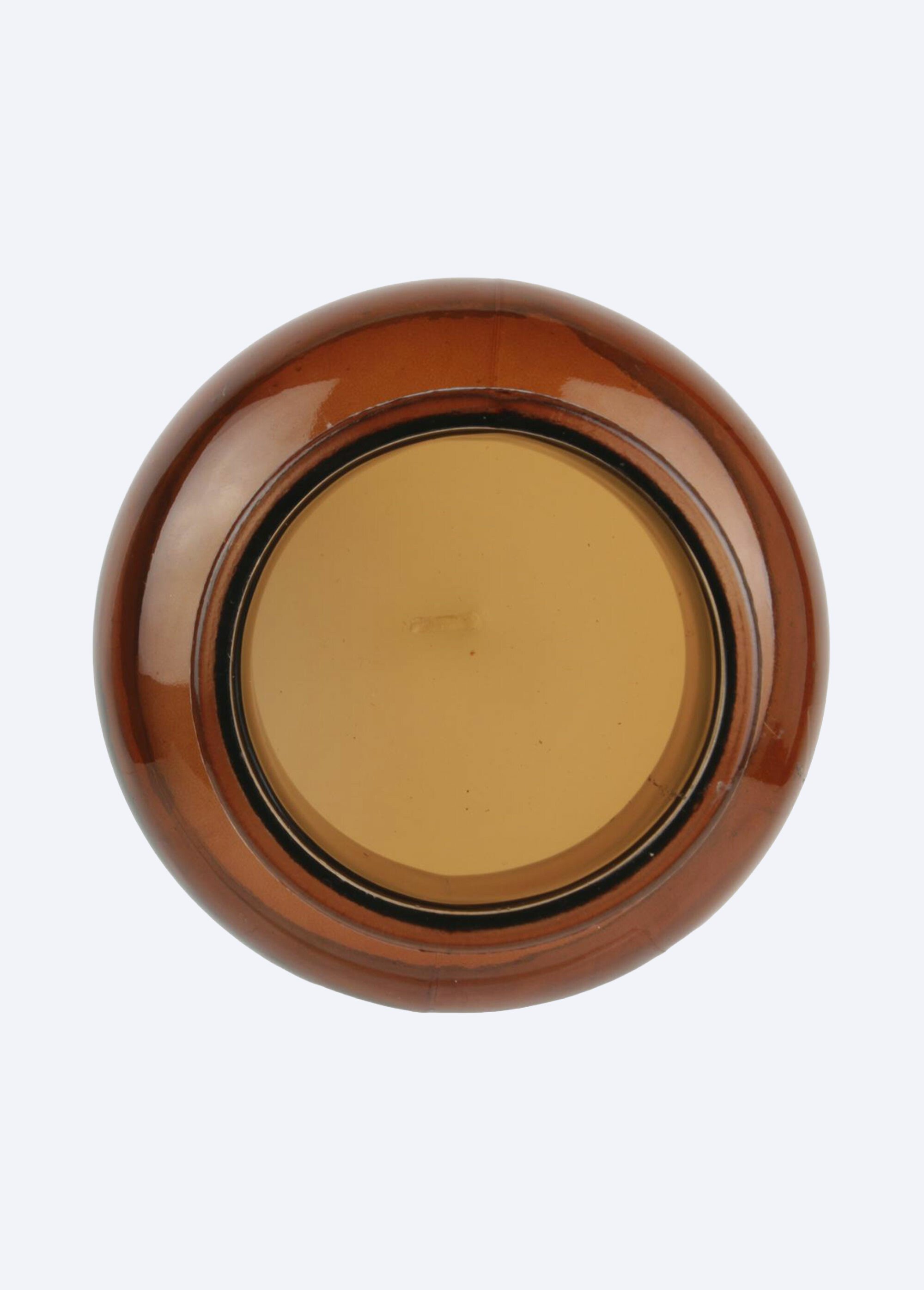 Bougie rétro parfumée en verre 25,5cm Marron CMP-BO5169 DE1