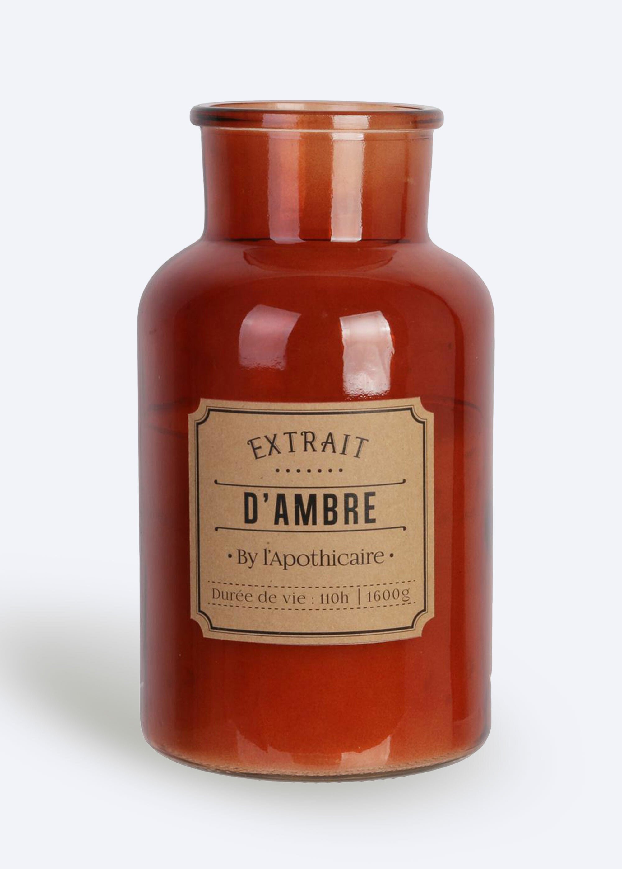 Bougie rétro parfumée en verre 25,5cm