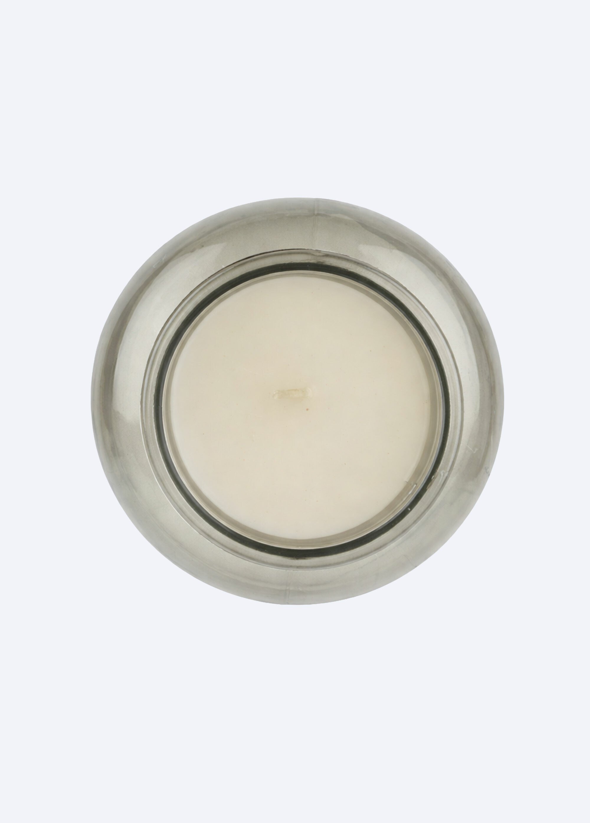 Bougie rétro parfumée en verre 25,5cm Blanc CMP-BO5169 DE1
