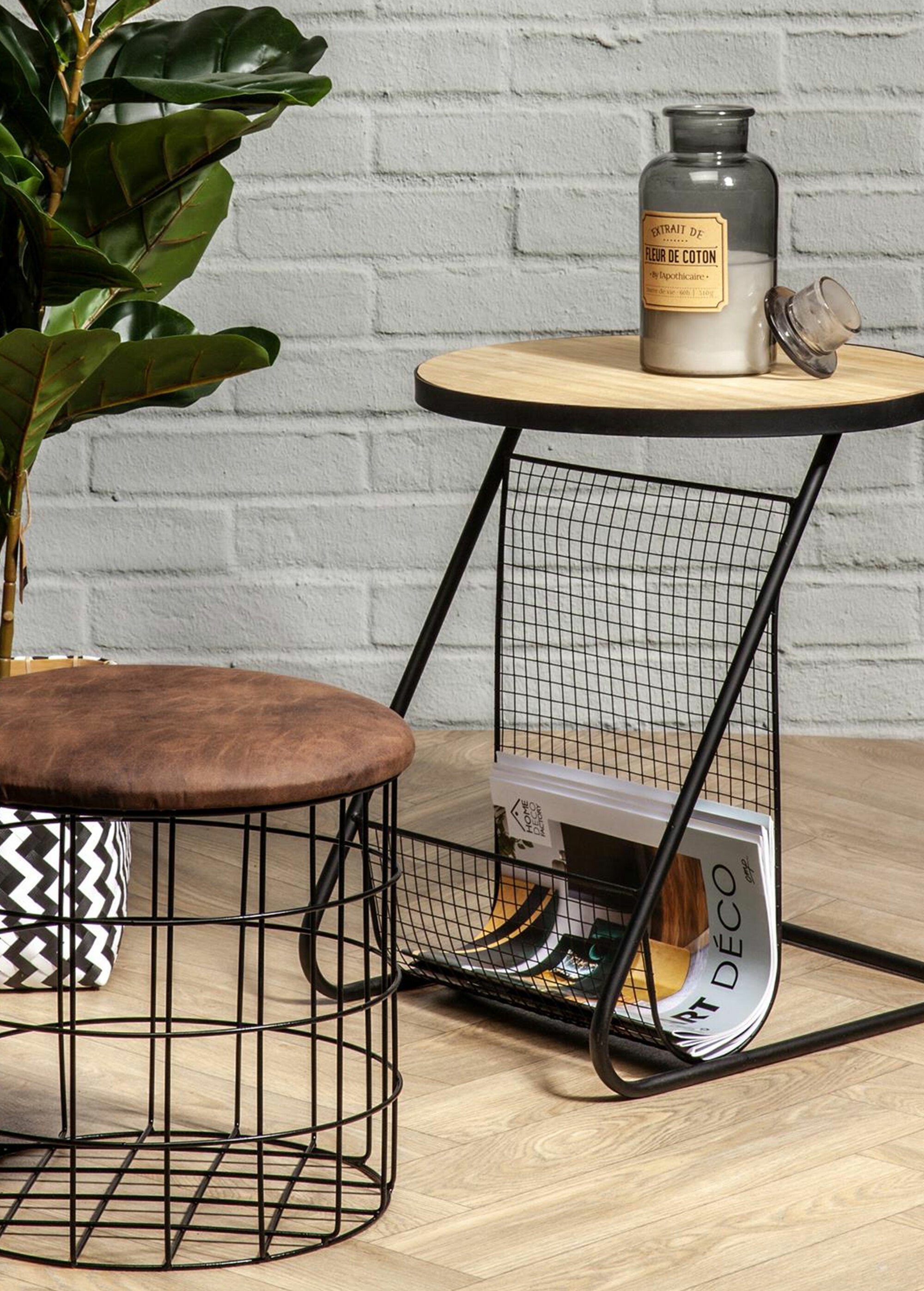 Bougie verre teinté rétro parfumée, 21cm Blanc CMP-BO5168 SI1