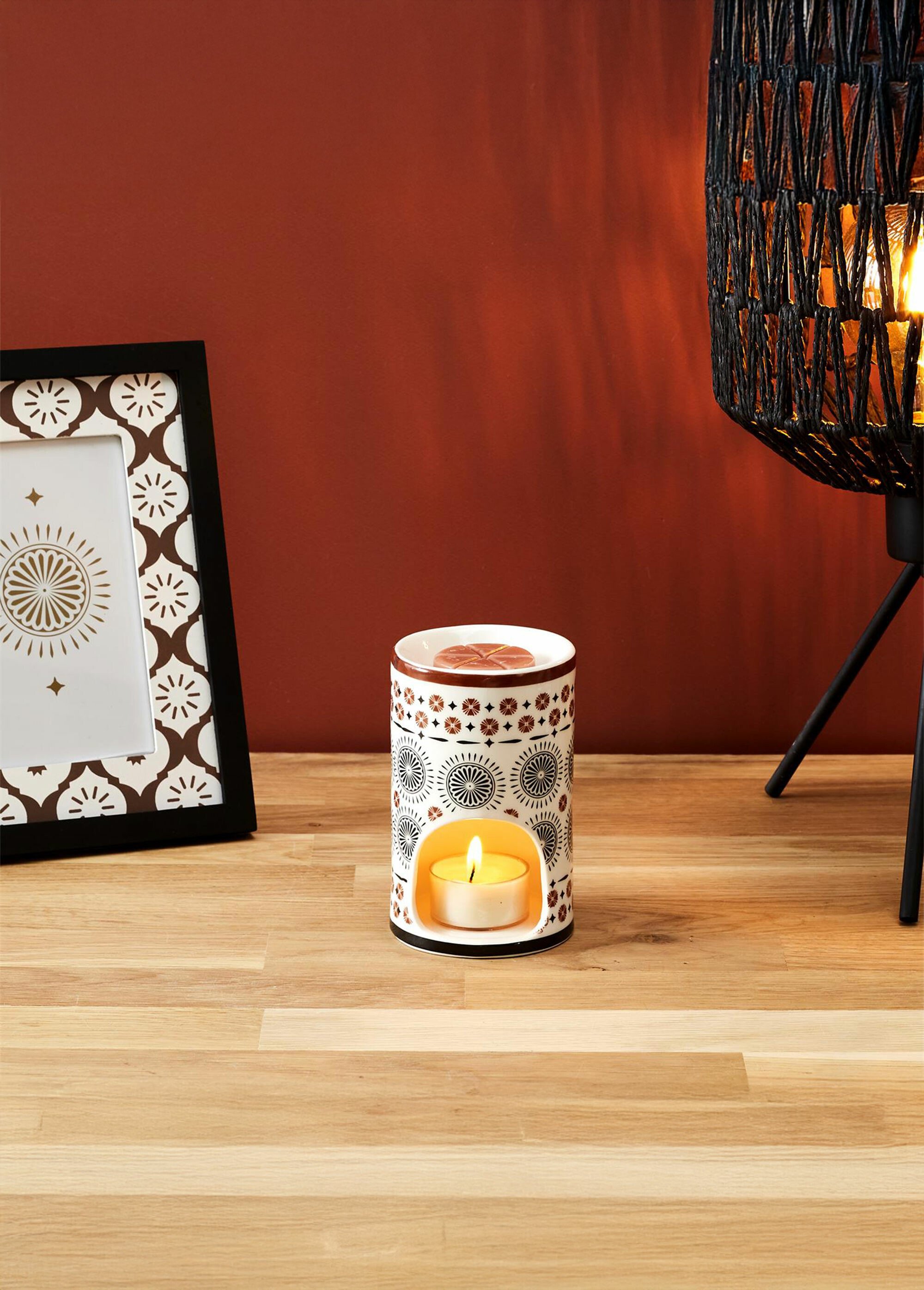 Brule parfum céramique + cire parfumée Orange CMP-BO5384 SI1