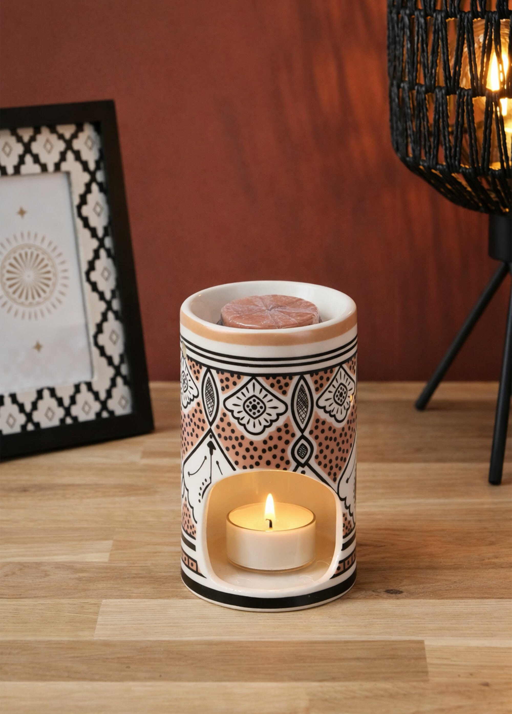 Brule parfum céramique + cire parfumée Orange CMP-BO5384 SI1