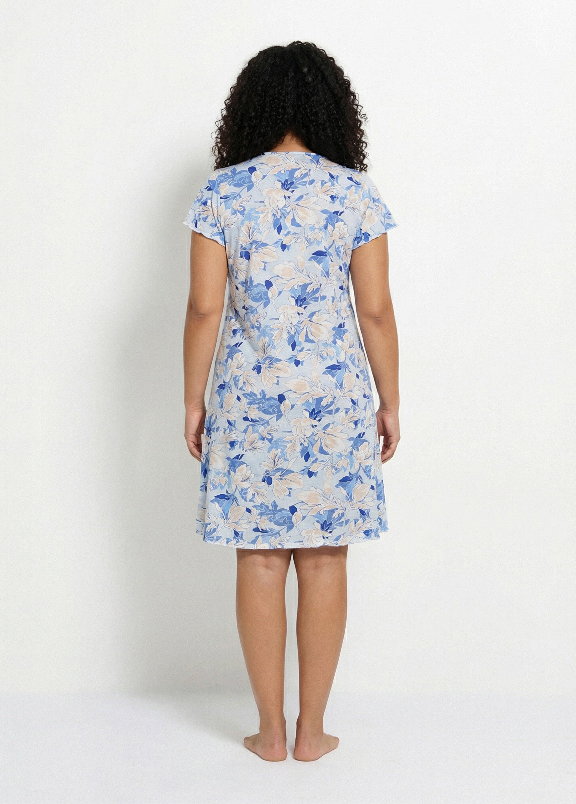 Chemise de nuit coton dentelle