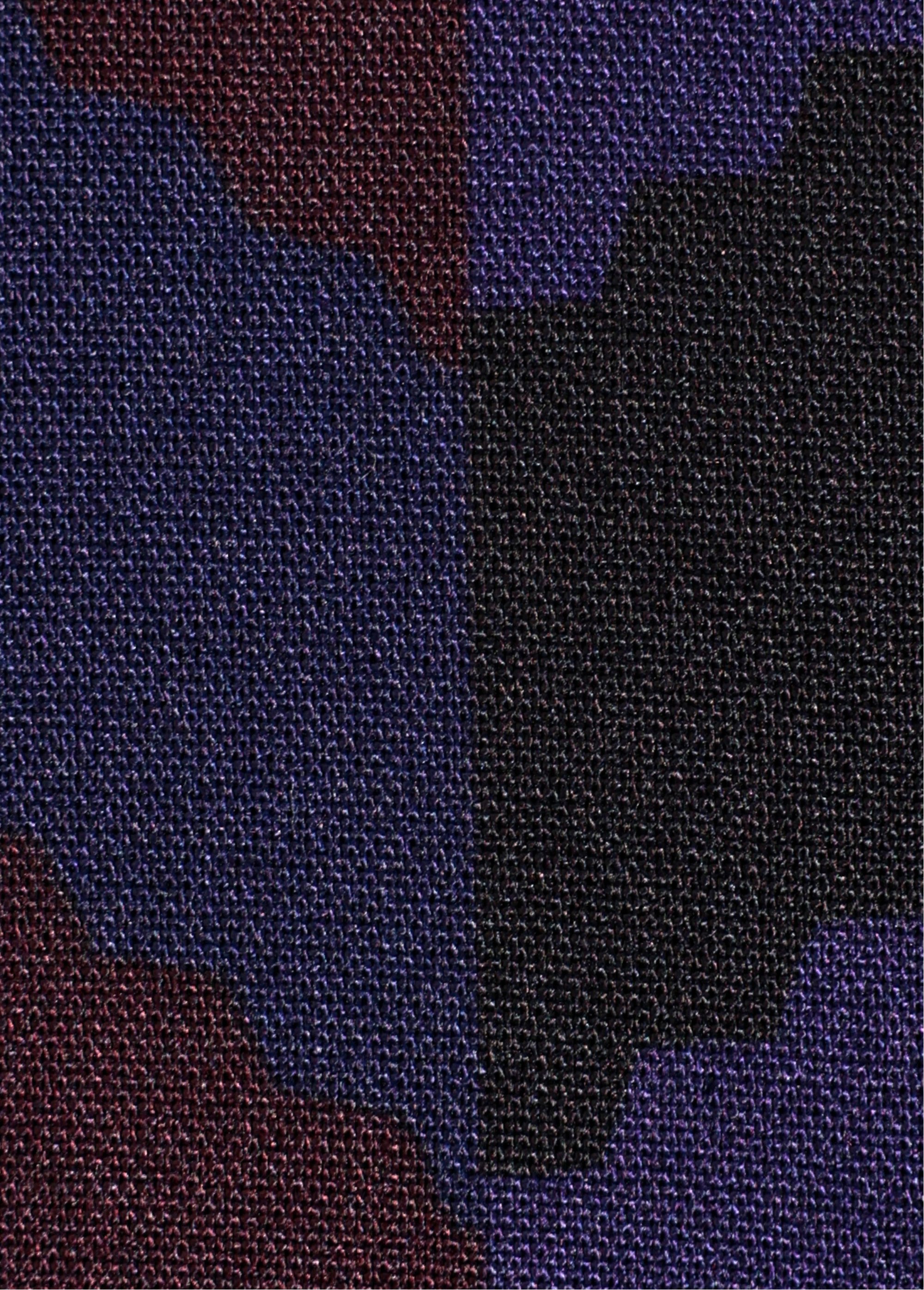 Coupon tissu, chevrons fantaisie VIOLET COT137584 DE2