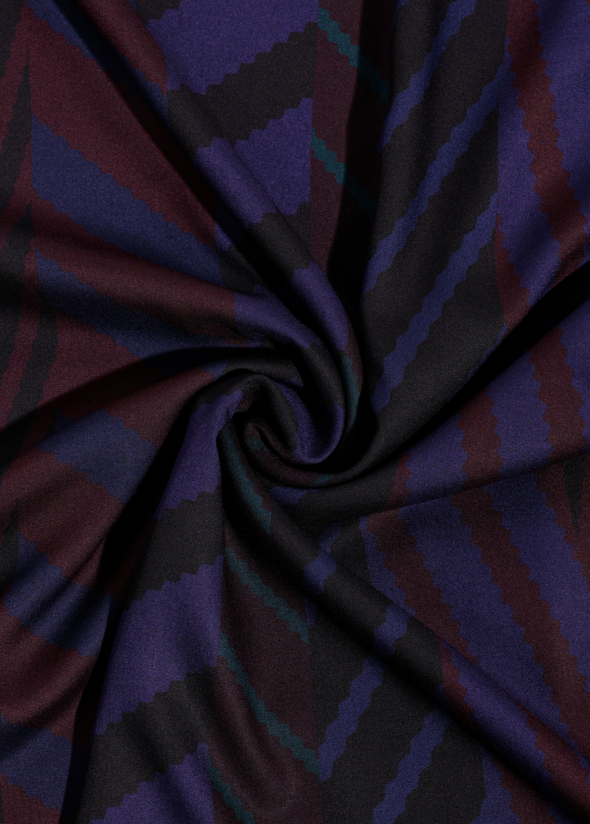 Coupon tissu, chevrons fantaisie