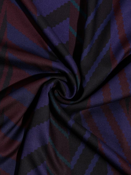 Coupon tissu, chevrons fantaisie VIOLET COT137584 FA1