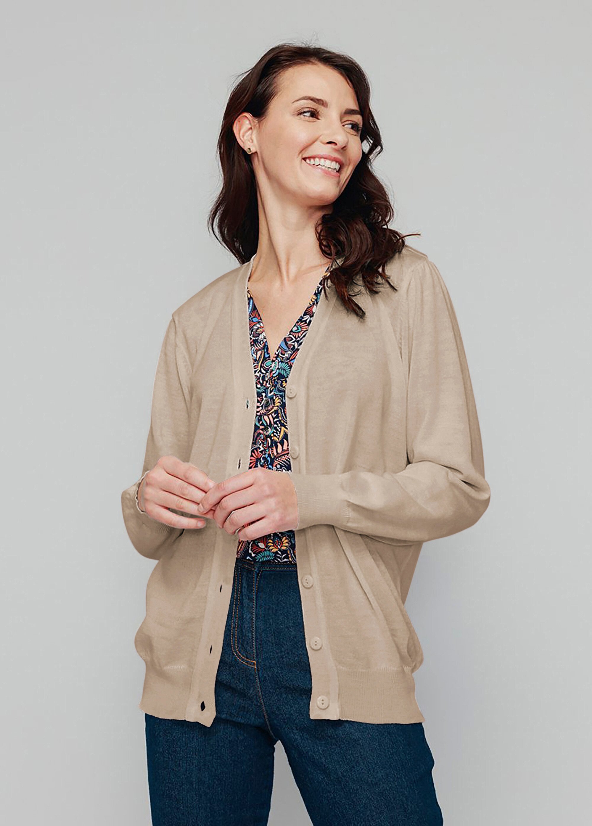 Gilet boutonné laine mérinos