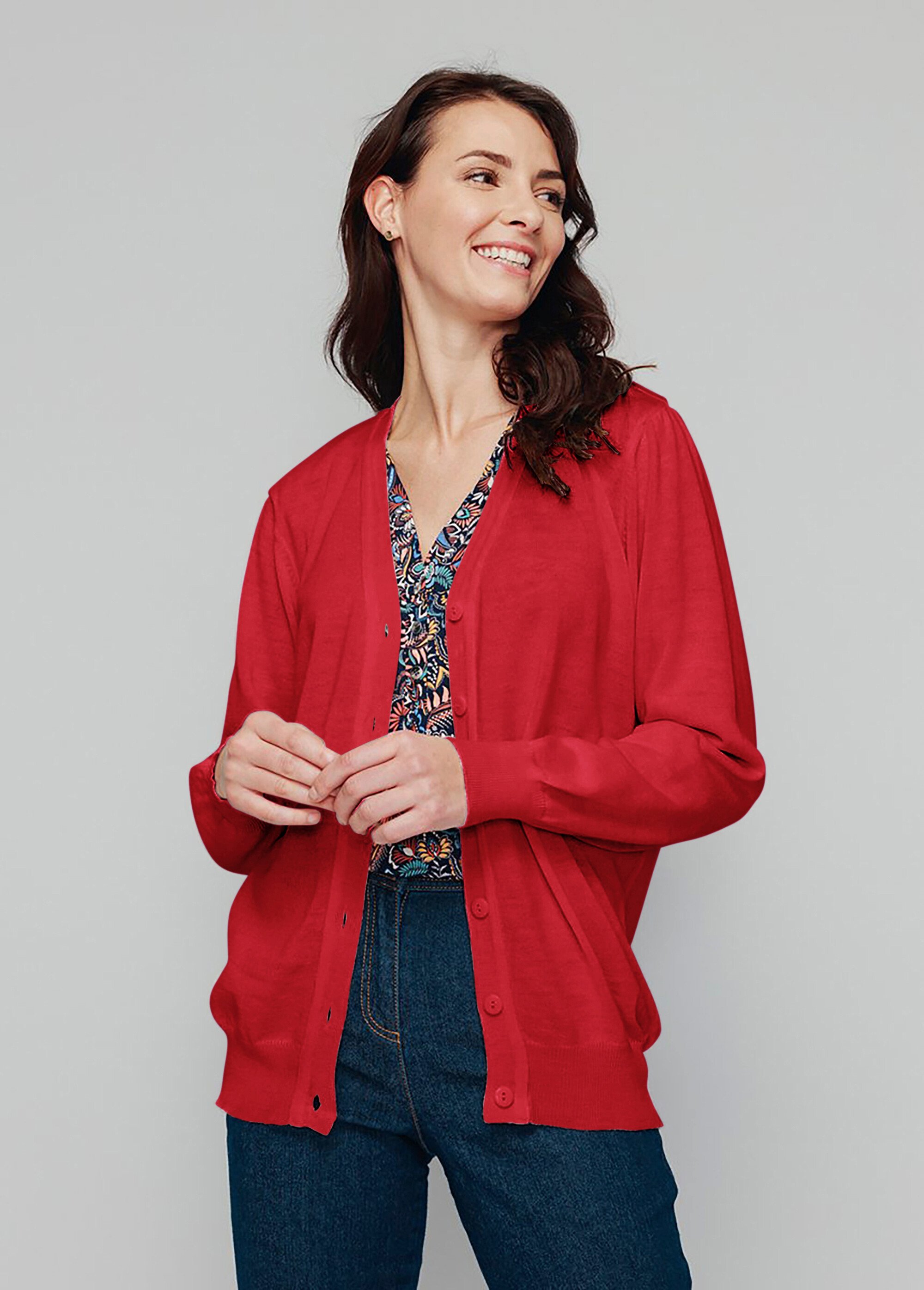 Gilet boutonné laine mérinos