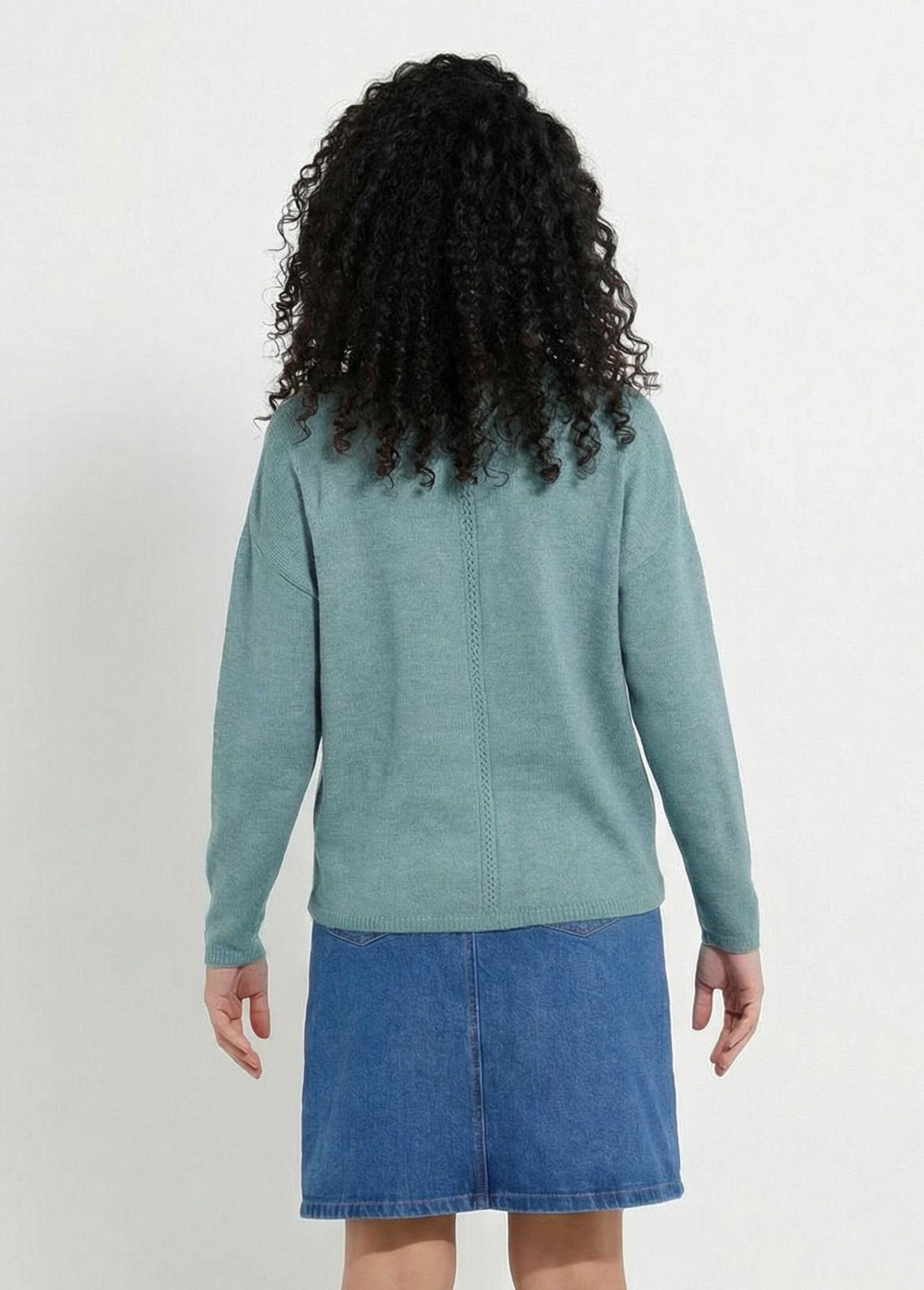 Gilet boutonné col V jersey, ajouré et macramé Femme OPALINE PADILLA DO1