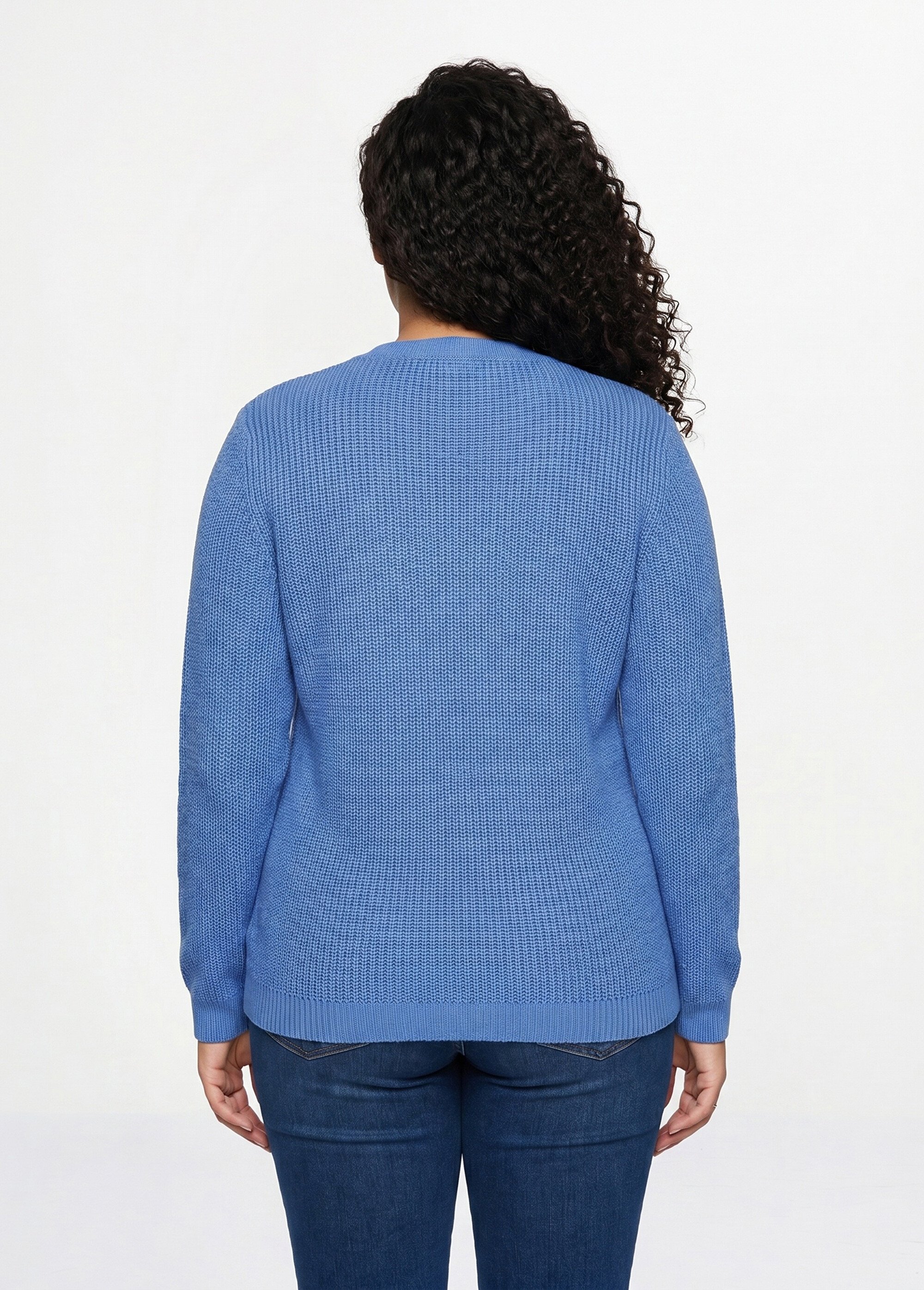 Gilet long boutonné brillant manches longues