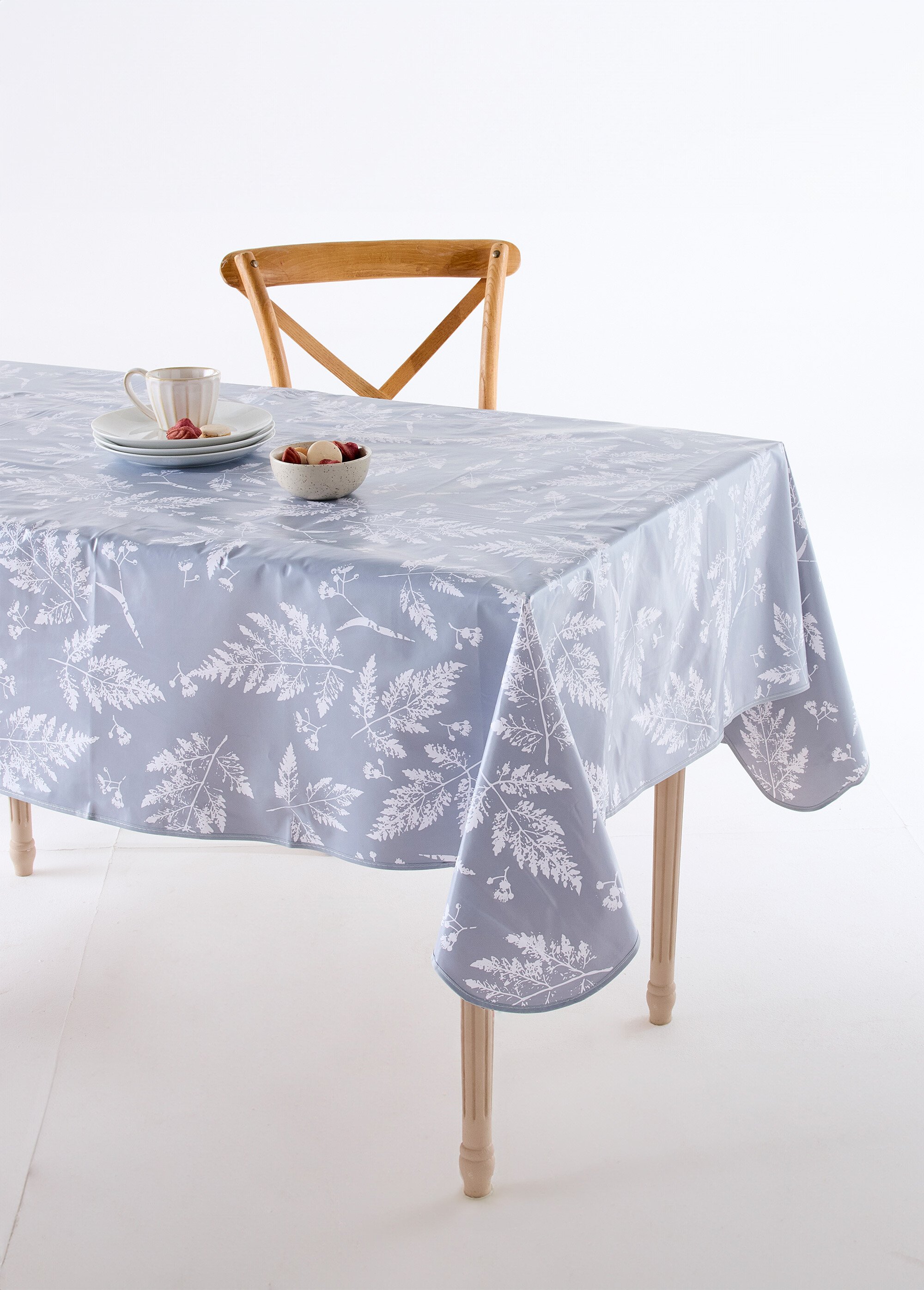 Nappe toile cirée Calitex imprimée Bleu REZIA FA1