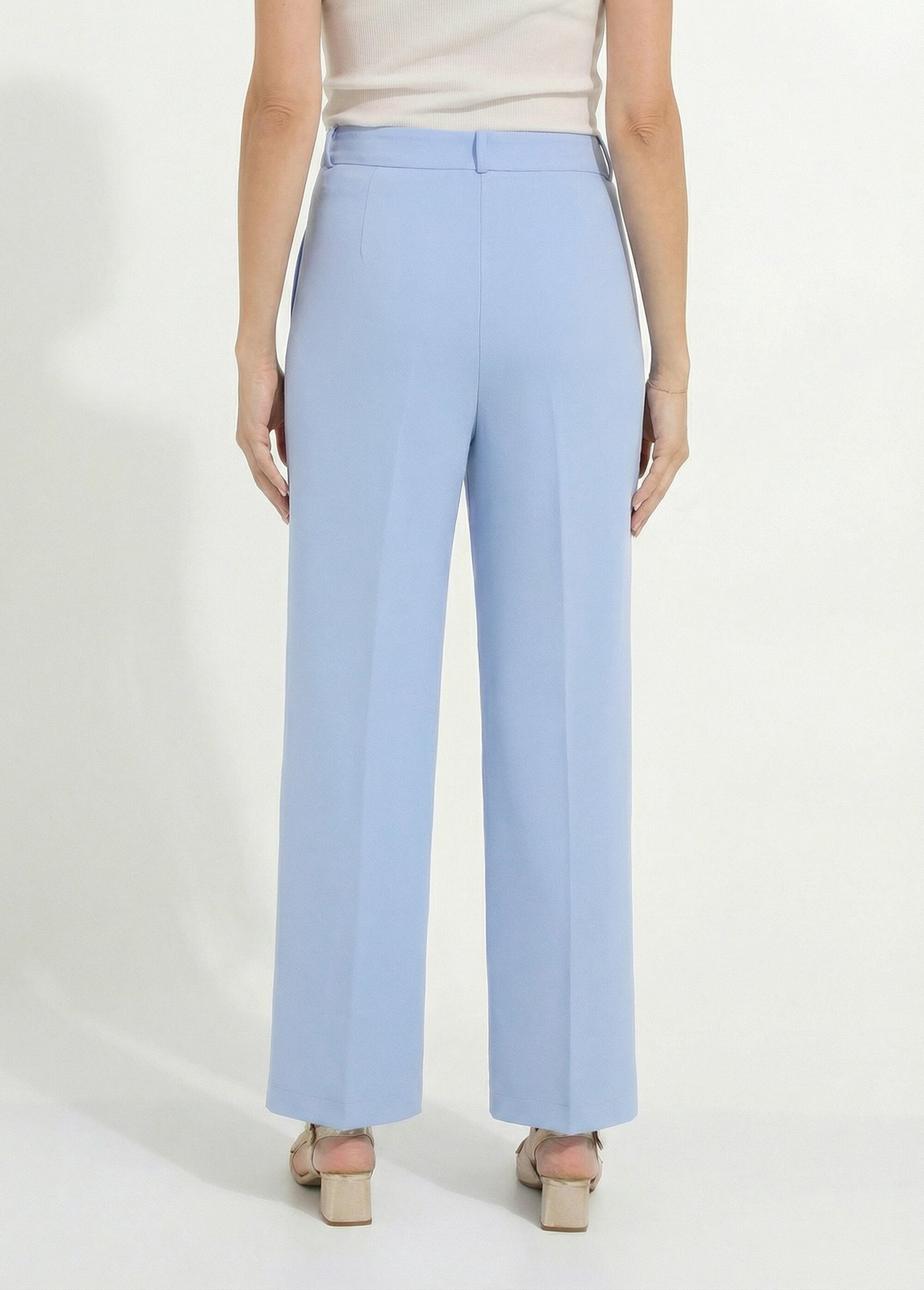 Pantalon fluide large Femme Bleu NEBULE DO1