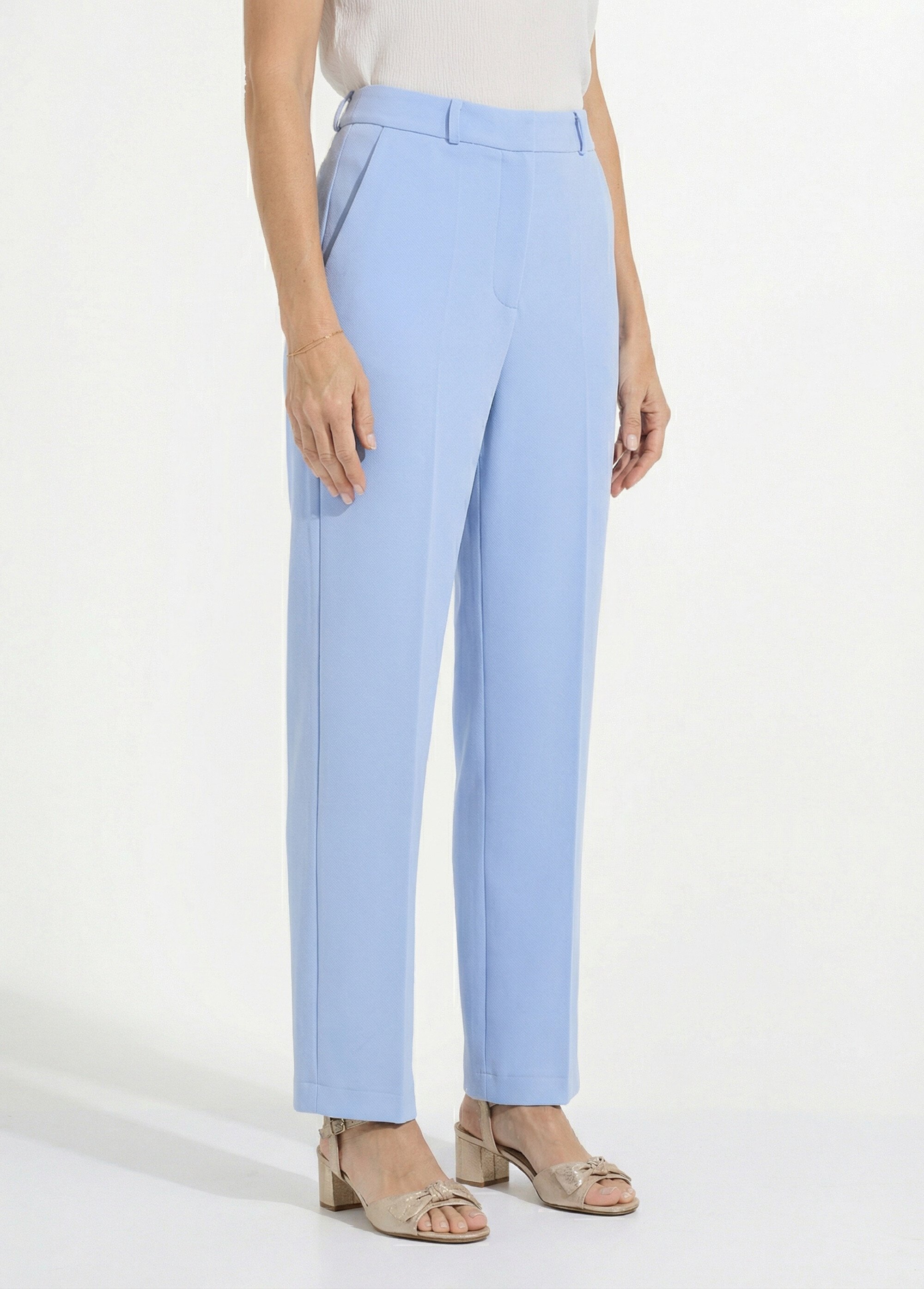 Pantalon fluide large Femme Bleu NEBULE FA1