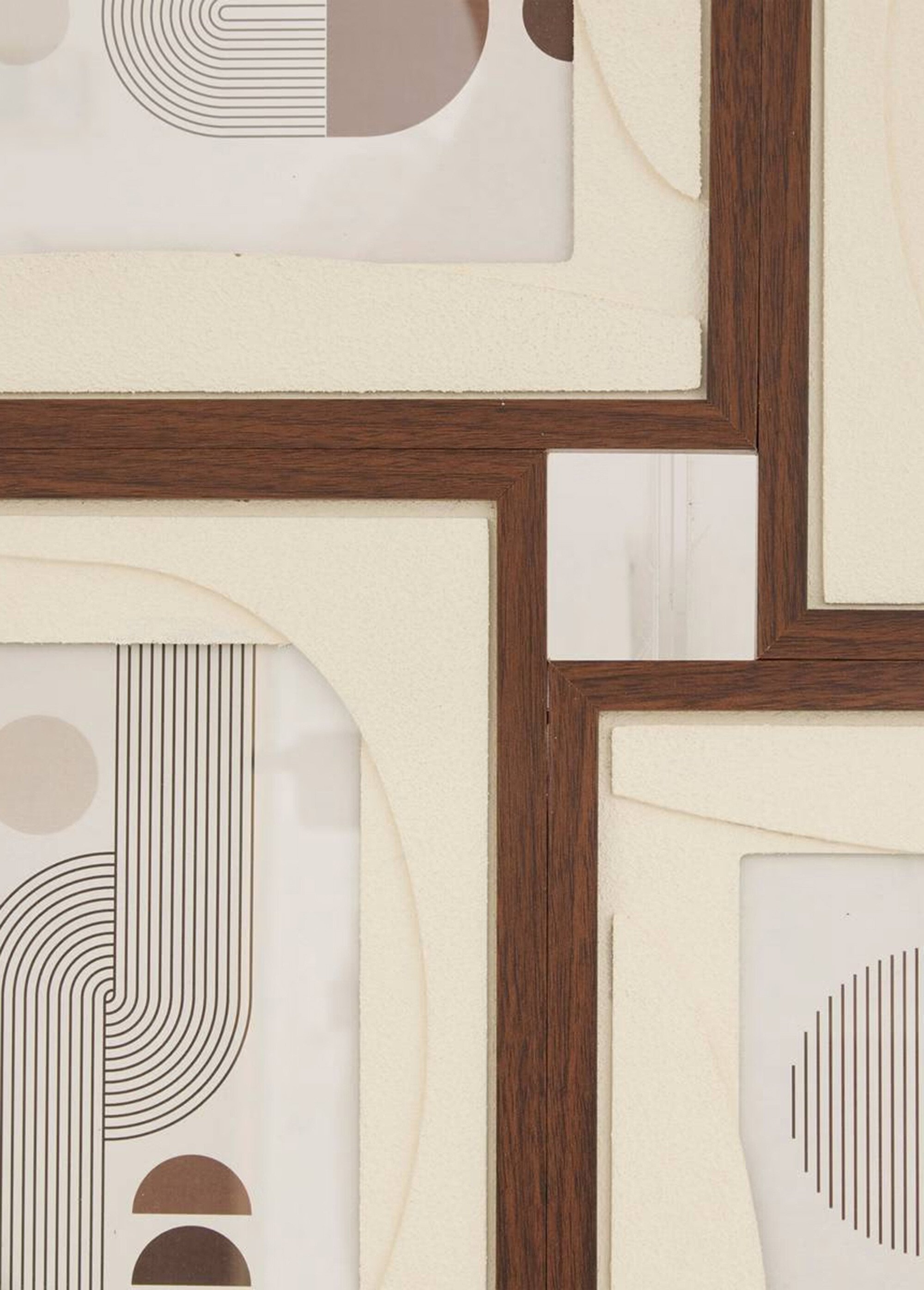 Pêle mêle carré bois, 4 cadres photos Marron JJA-212935 DE3