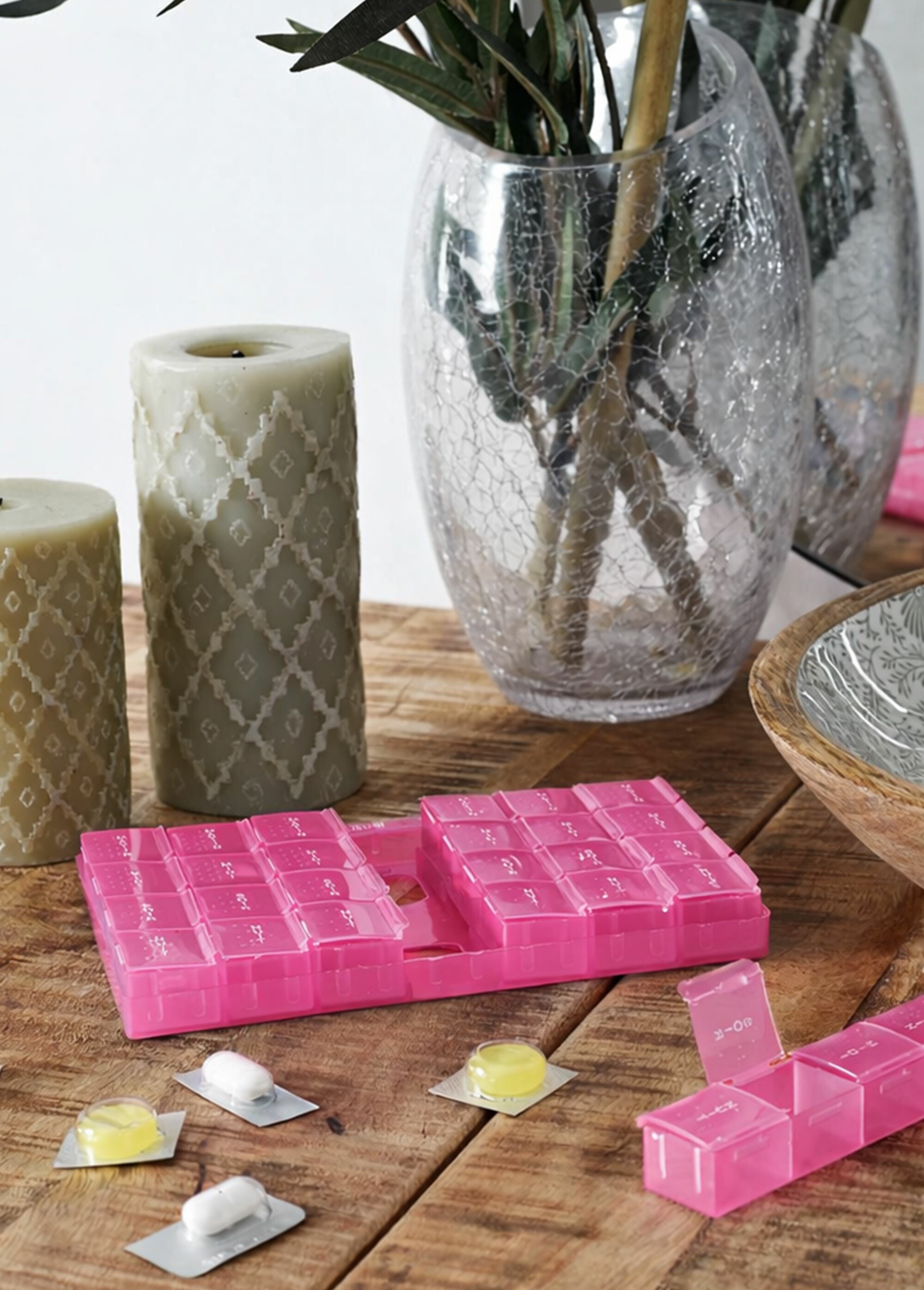 Pilulier 7 jours détachables ROSE CMP-SB10883/48 SI1