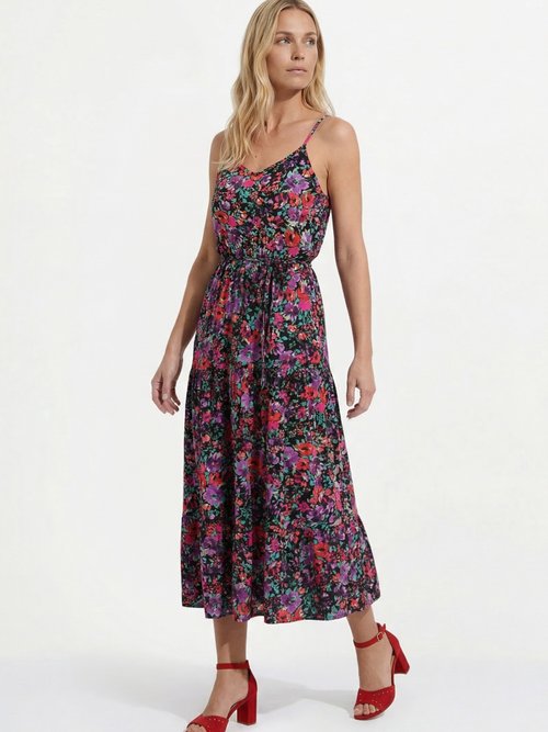 Robe longues volantée fines bretelles Femme MULTICOLORE ESMEANE MV1