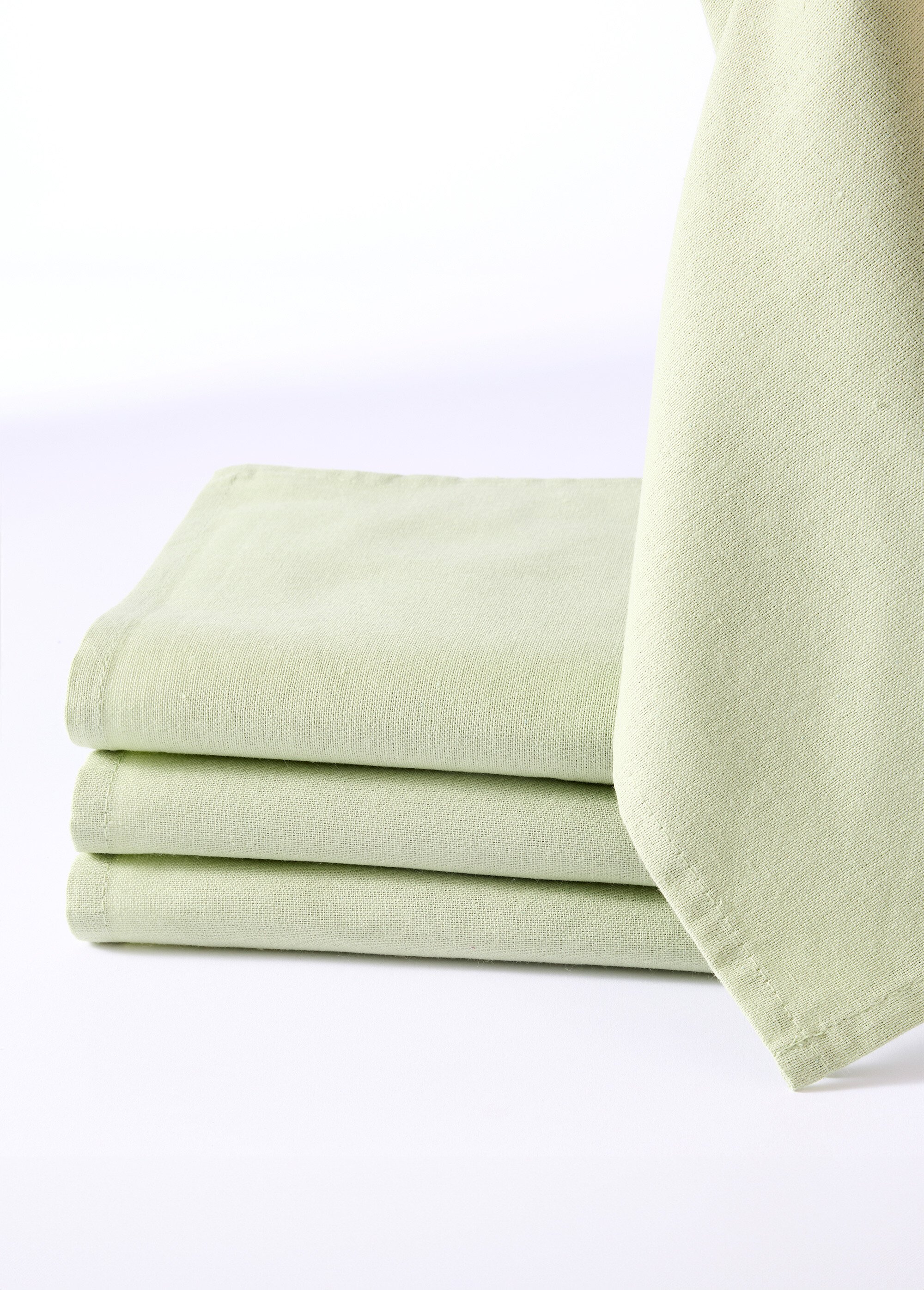Serviette de table coton - lot de 4 Vert RUVOL FA1